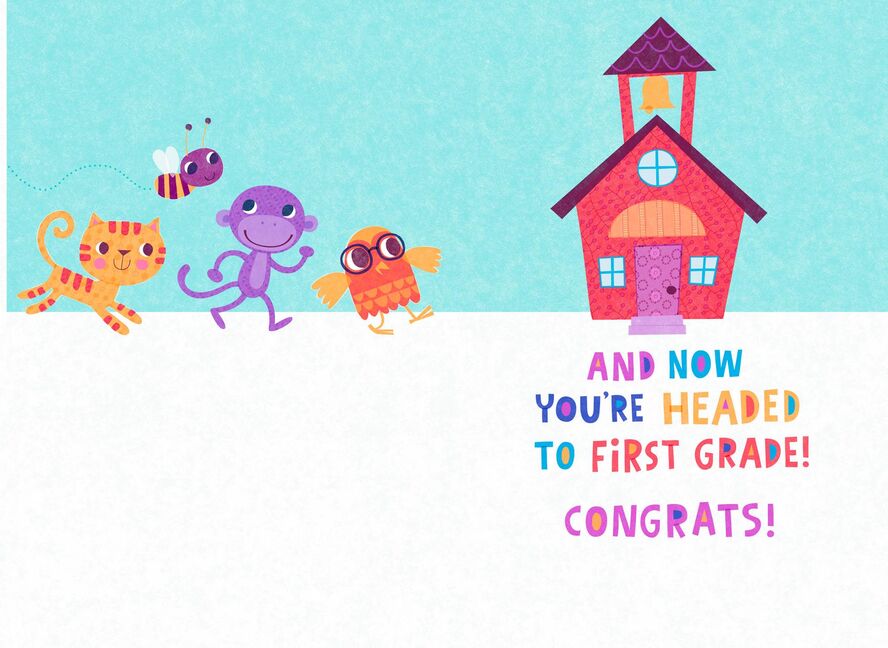 cute animals kindergarten graduation card trudys hallmark