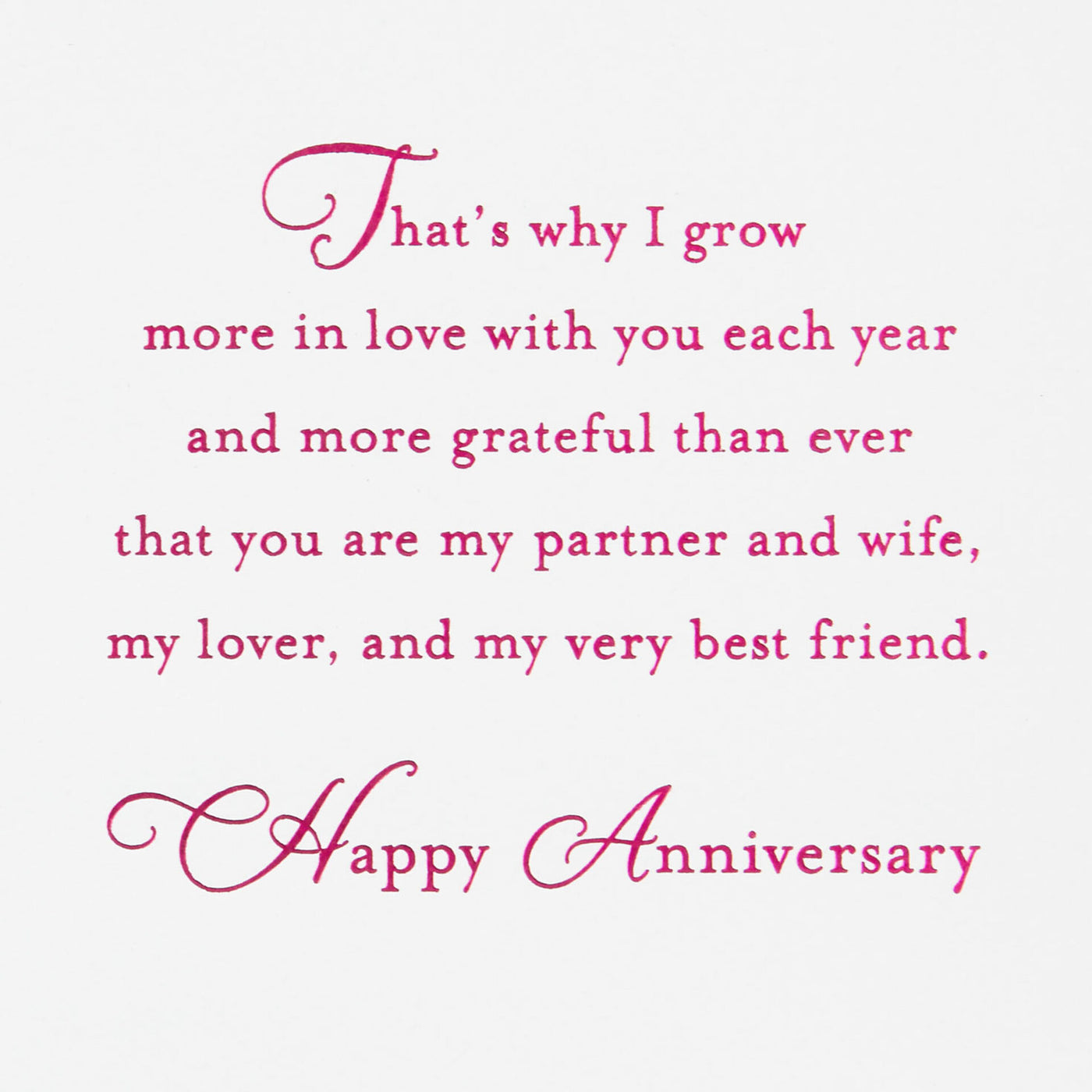 Hand in Hand Anniversary Card for Wife — Trudy's Hallmark