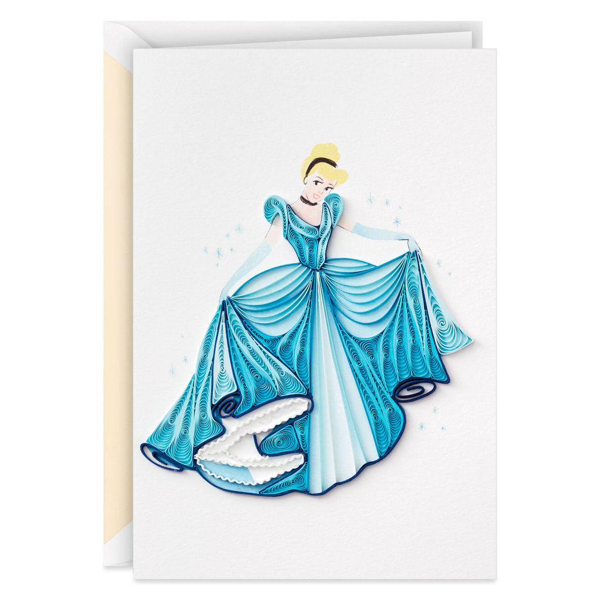 Disney Princess Cinderella You Sparkle Quilled Paper Handmade Card ...