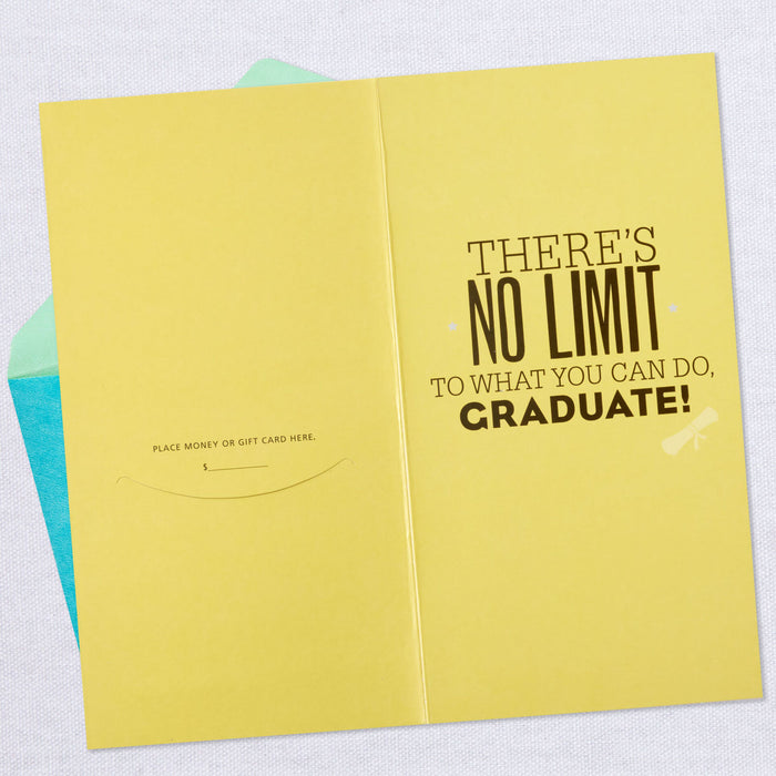 No Limit to What You Can Do Money Holder Graduation Card