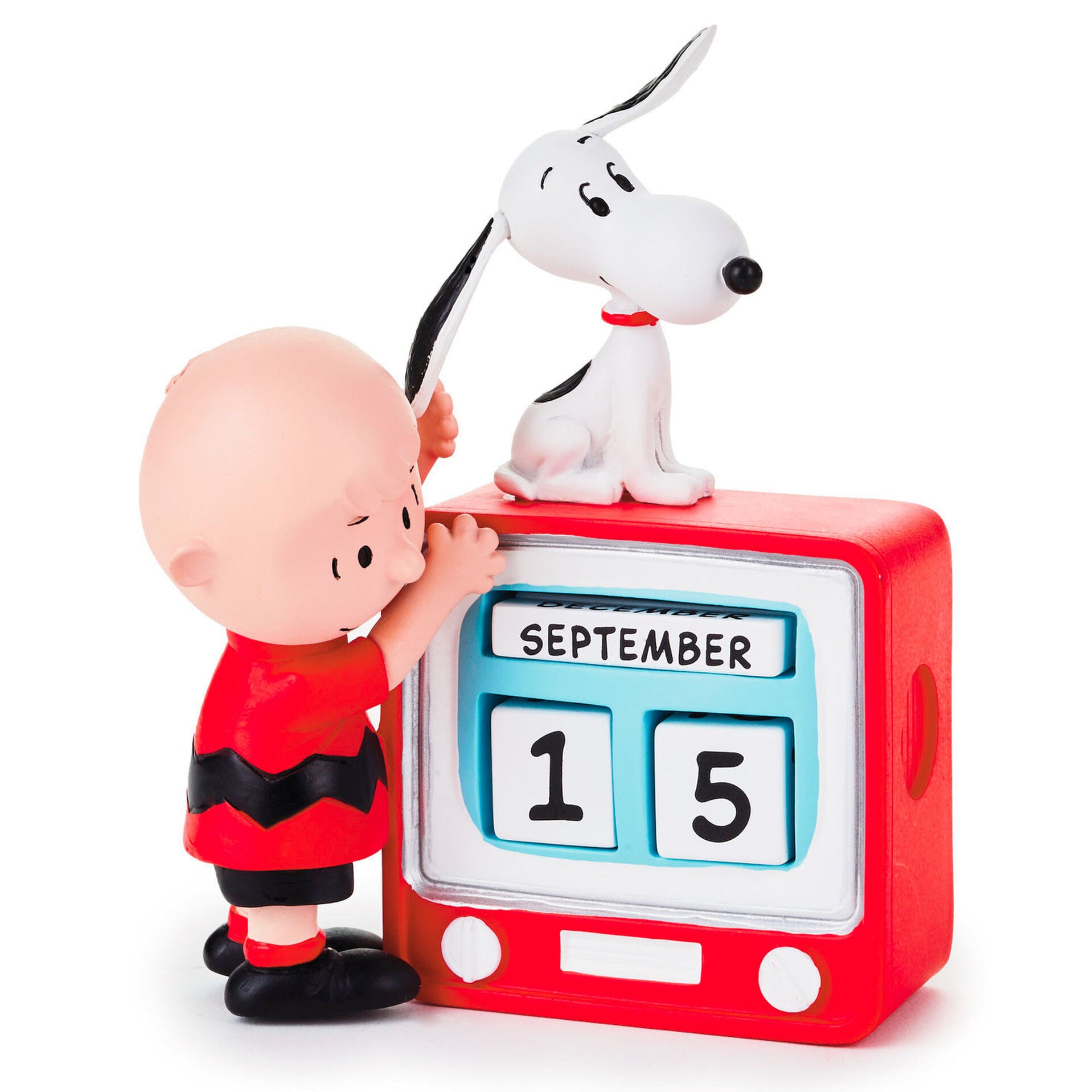 Peanuts® Charlie Brown and Snoopy TV Set Perpetual Calendar Trudy #39 s