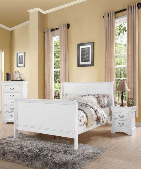 Contemporary Black Queen 5pcs Bedroom Set by Acme Louis Philippe III 19500Q-5pcs  – buy online on NY Furniture Outlet