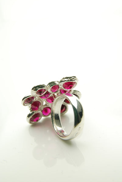 Red Rubies Silver Ring – Orr