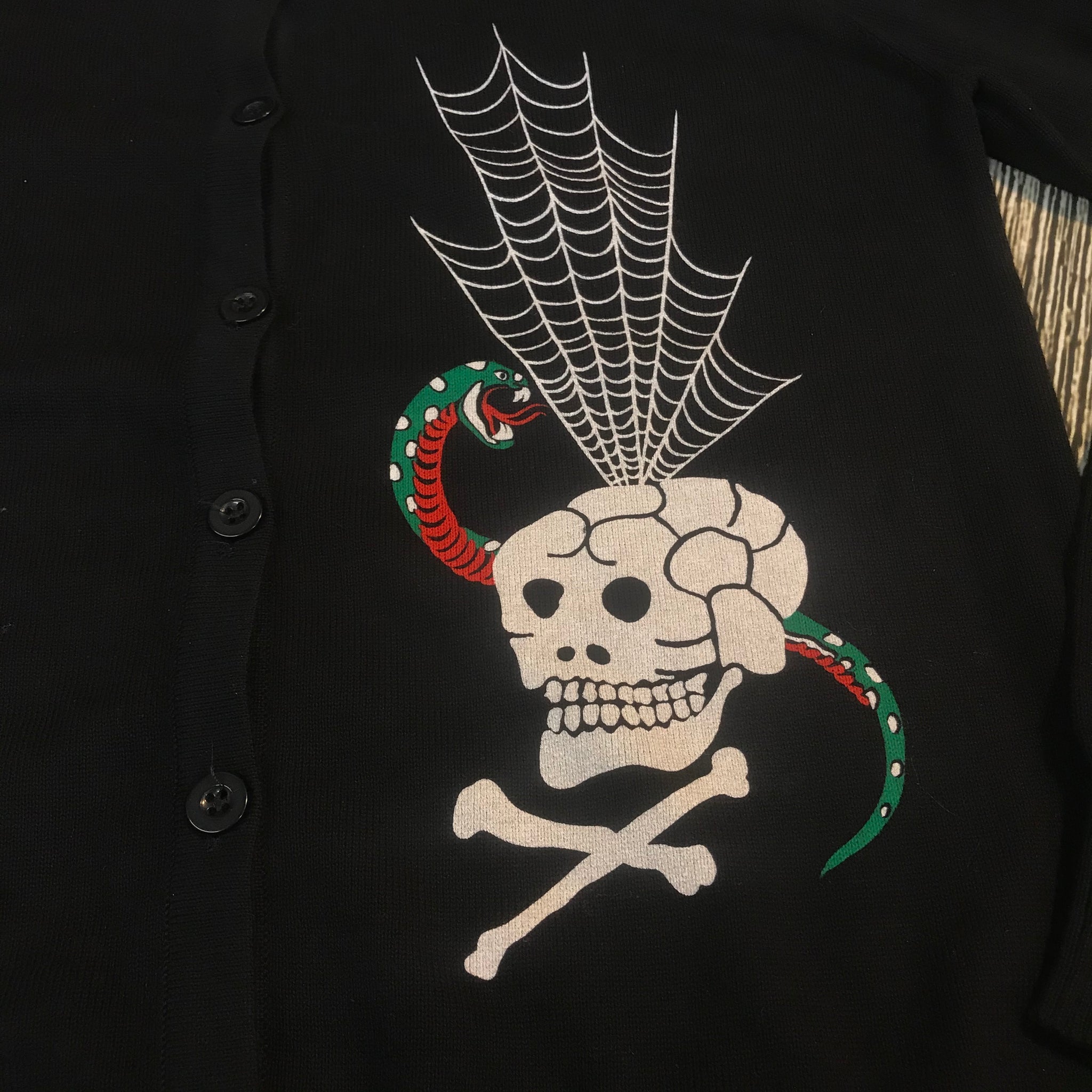 ladies skull cardigan