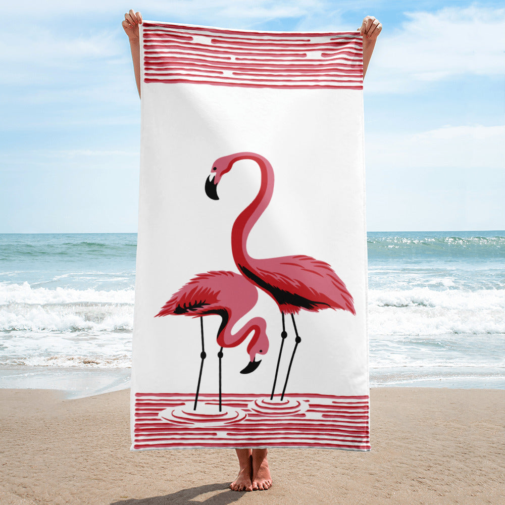 flamingo beach towel dunelm