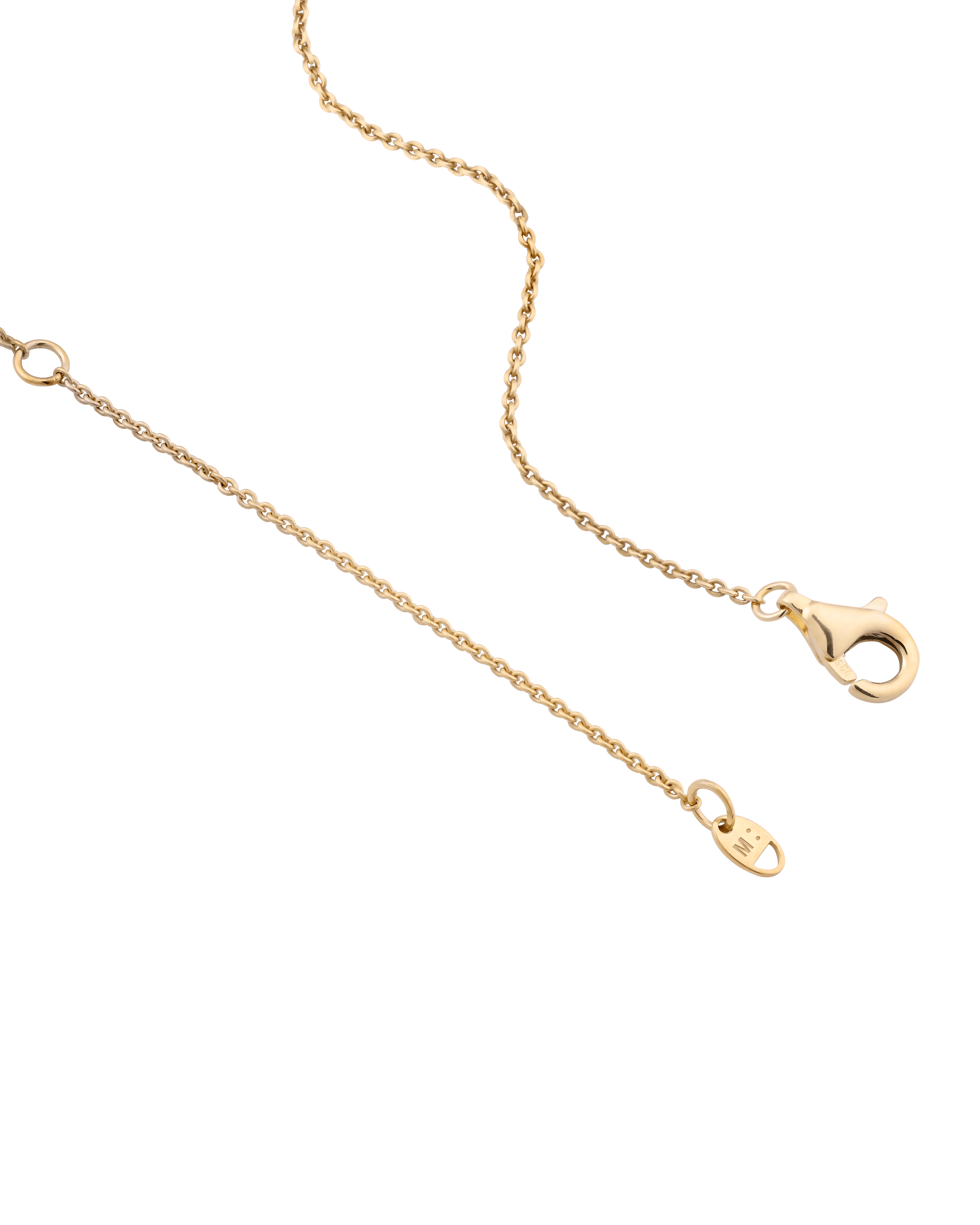 Birthstone Taglet Necklace - 18K Gold Vermeil Necklaces magal-dev 