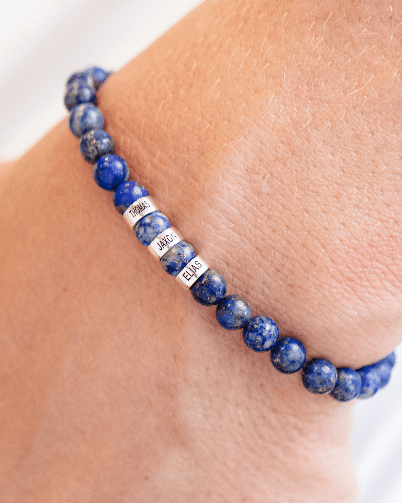 Bracelet de Perles de Lapis-Lazuli Bleu - Argent 925 Bracelets magal-dev 