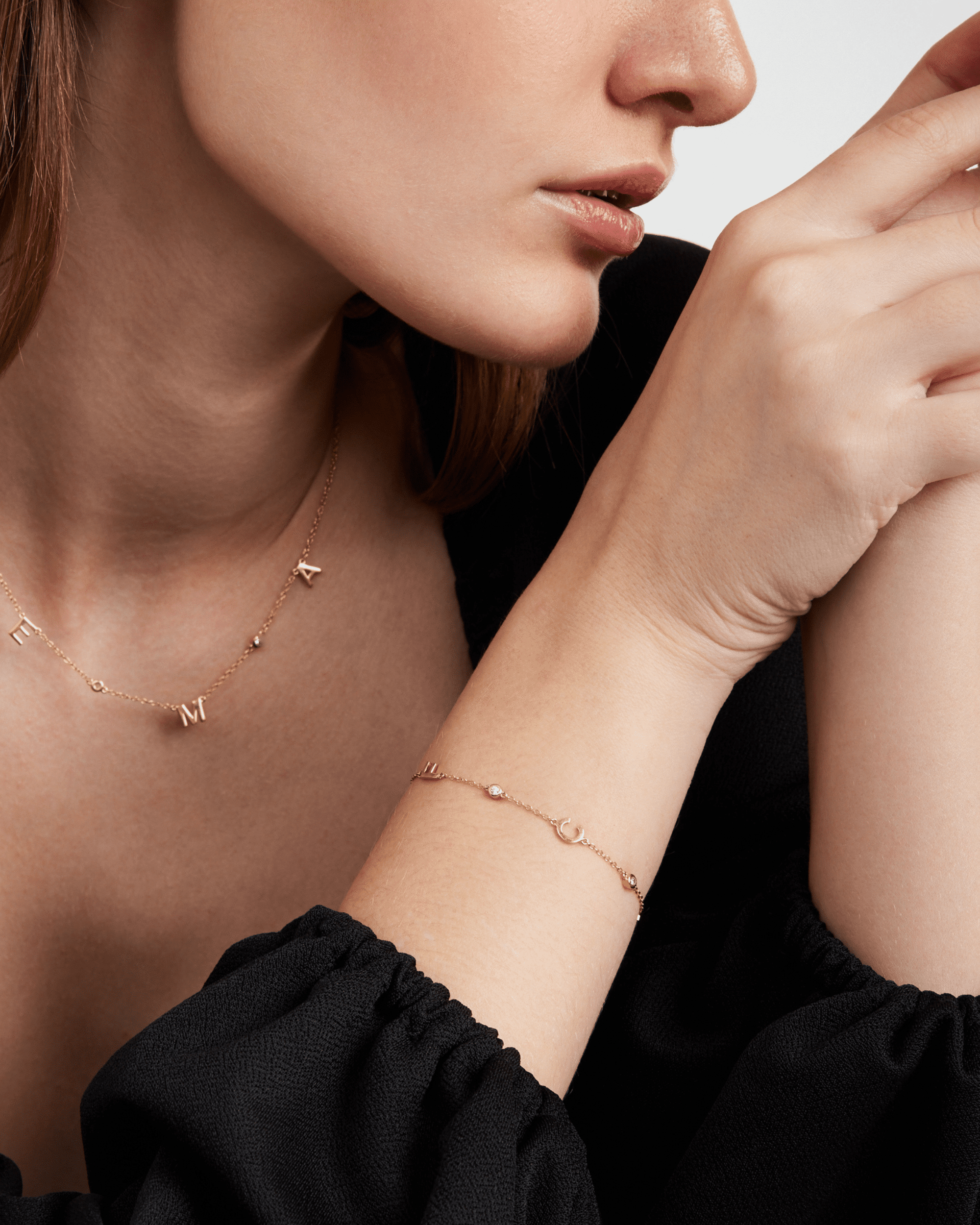 Collier Initial & Diamant(s) - Argent 925 Necklaces magal-dev 