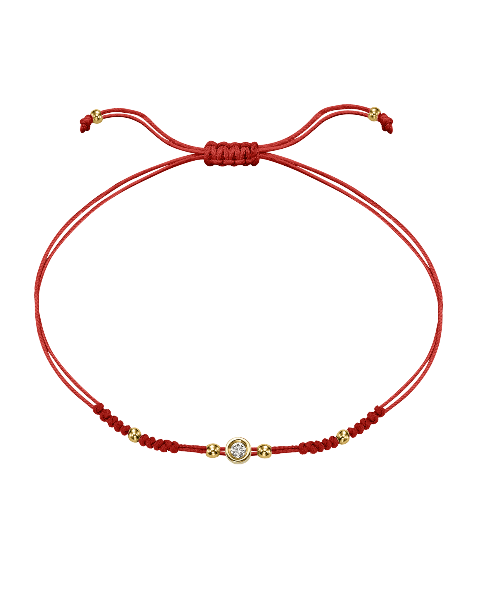 Le String of Love 2022 Edition - Or Jaune 14 carats Bracelets 14K Solid Gold Rouge Small: 0.03 carats 