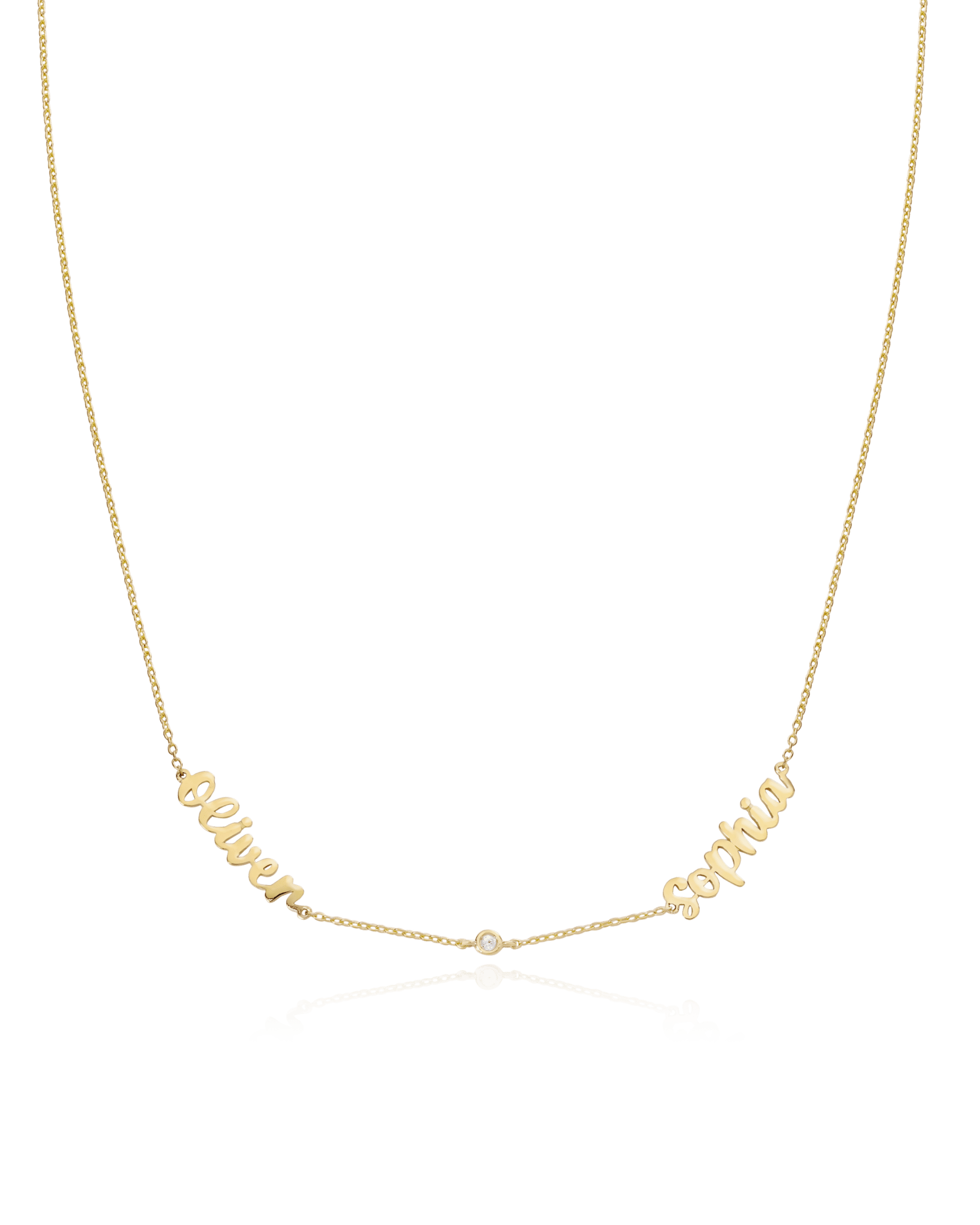 Collier Prénom(s) & Diamants - Or Jaune Plaqué 18 carats Necklaces magal-dev 