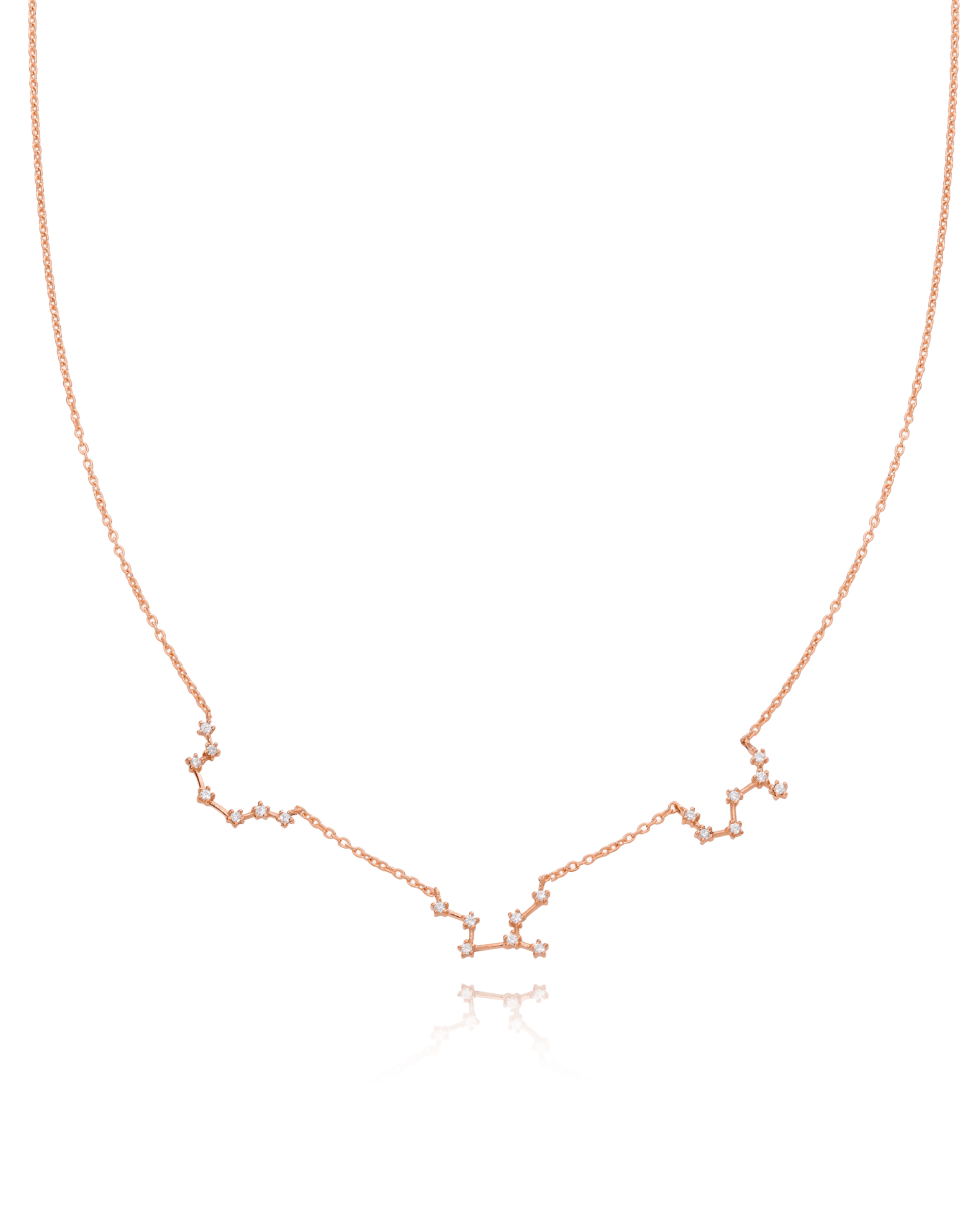 Constellation Necklace with Diamonds - 18K Rose Vermeil Necklaces magal-dev 1 Constellation 16" 