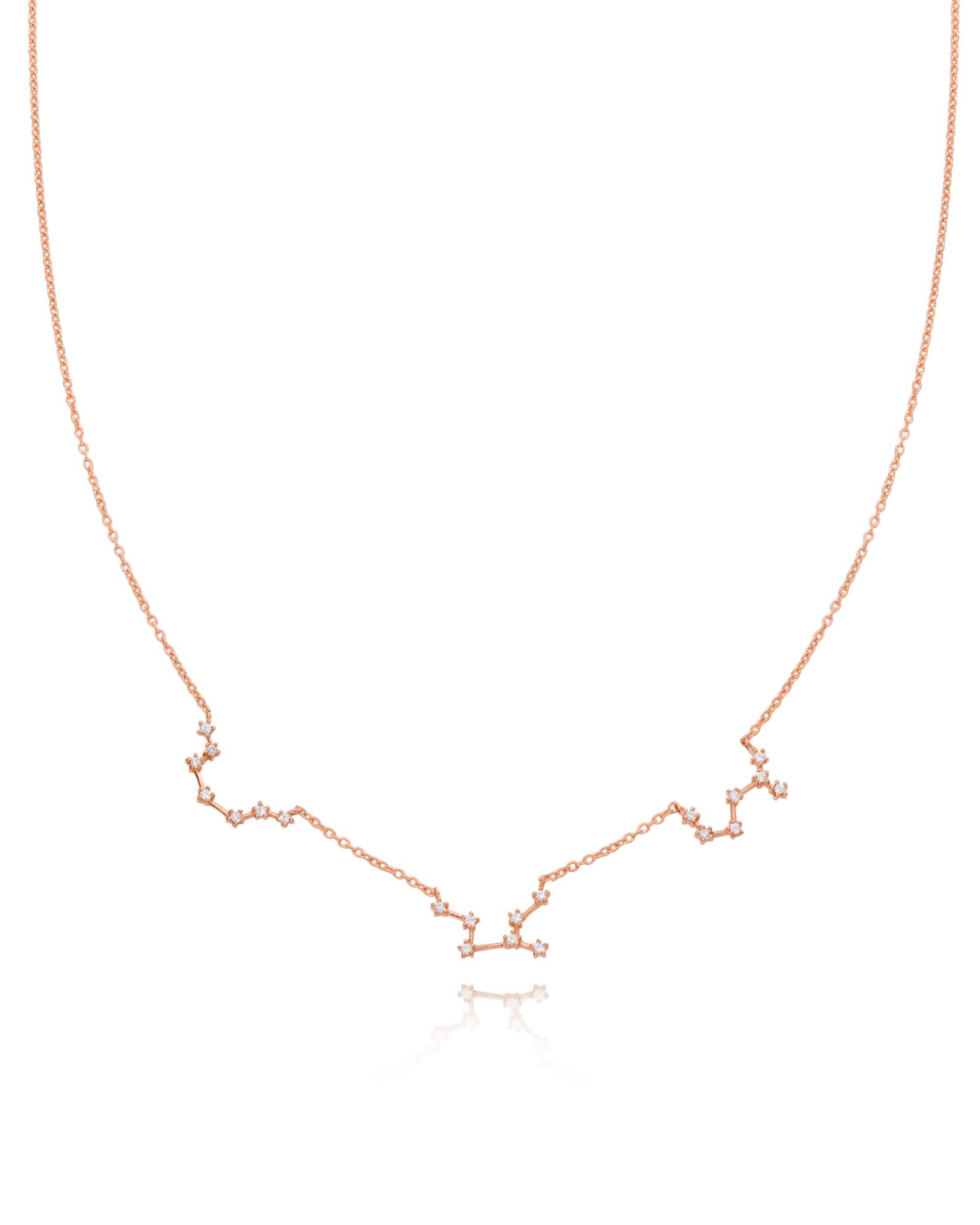 Collier Constellation avec diamants - Or Rose Plaqué 18 carats Necklaces magal-dev 1 Constellation 40cm 