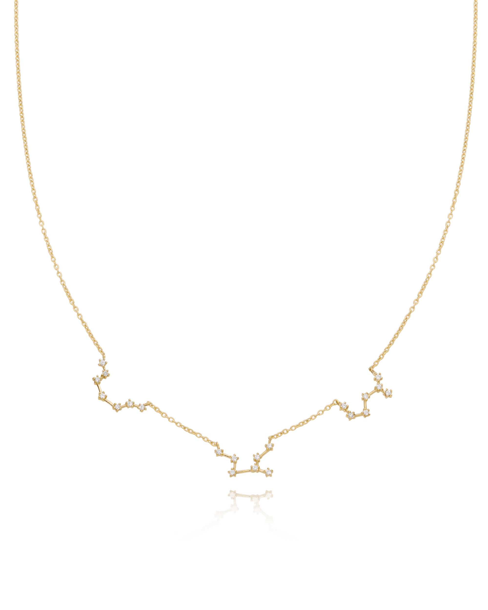 Constellation Necklace with Diamonds - 14K Yellow Gold Necklaces magal-dev 1 Constellation 16" 