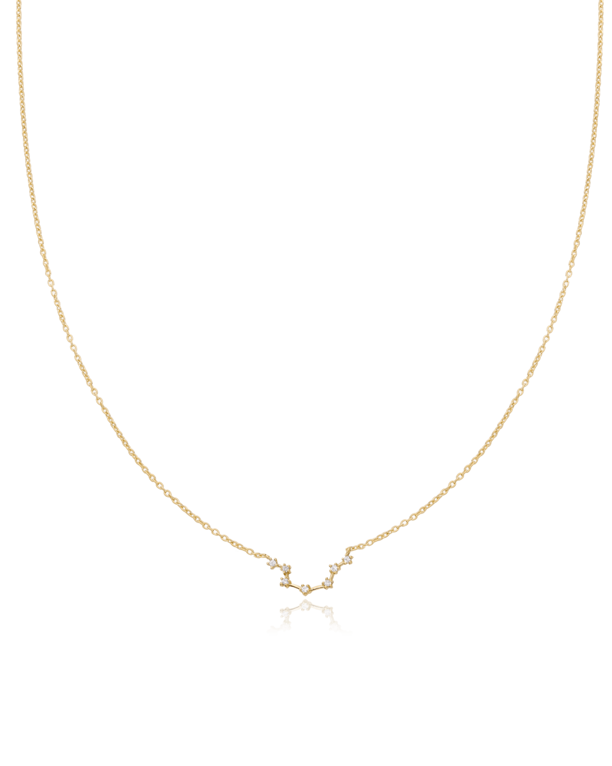 Aquarius Constellation Necklace - 18K Gold Vermeil Necklaces magal-dev 16" 