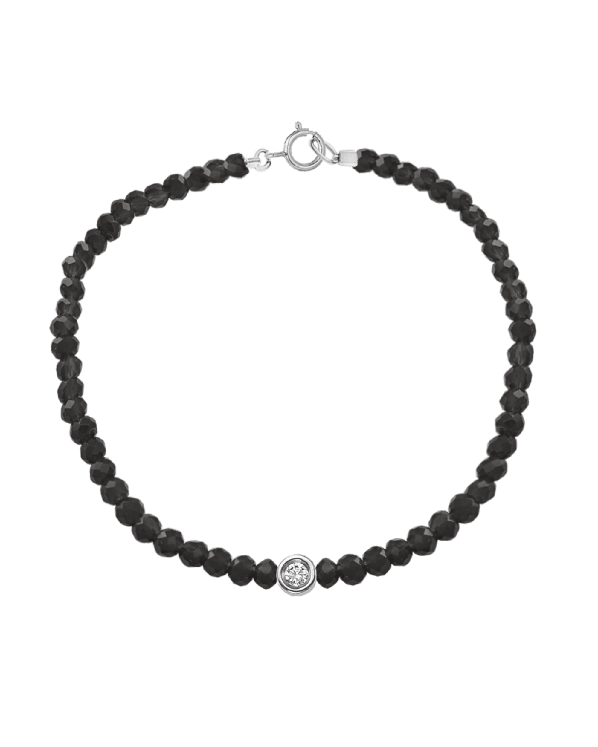 Gemstone & Diamond Bracelet - 14K White Gold