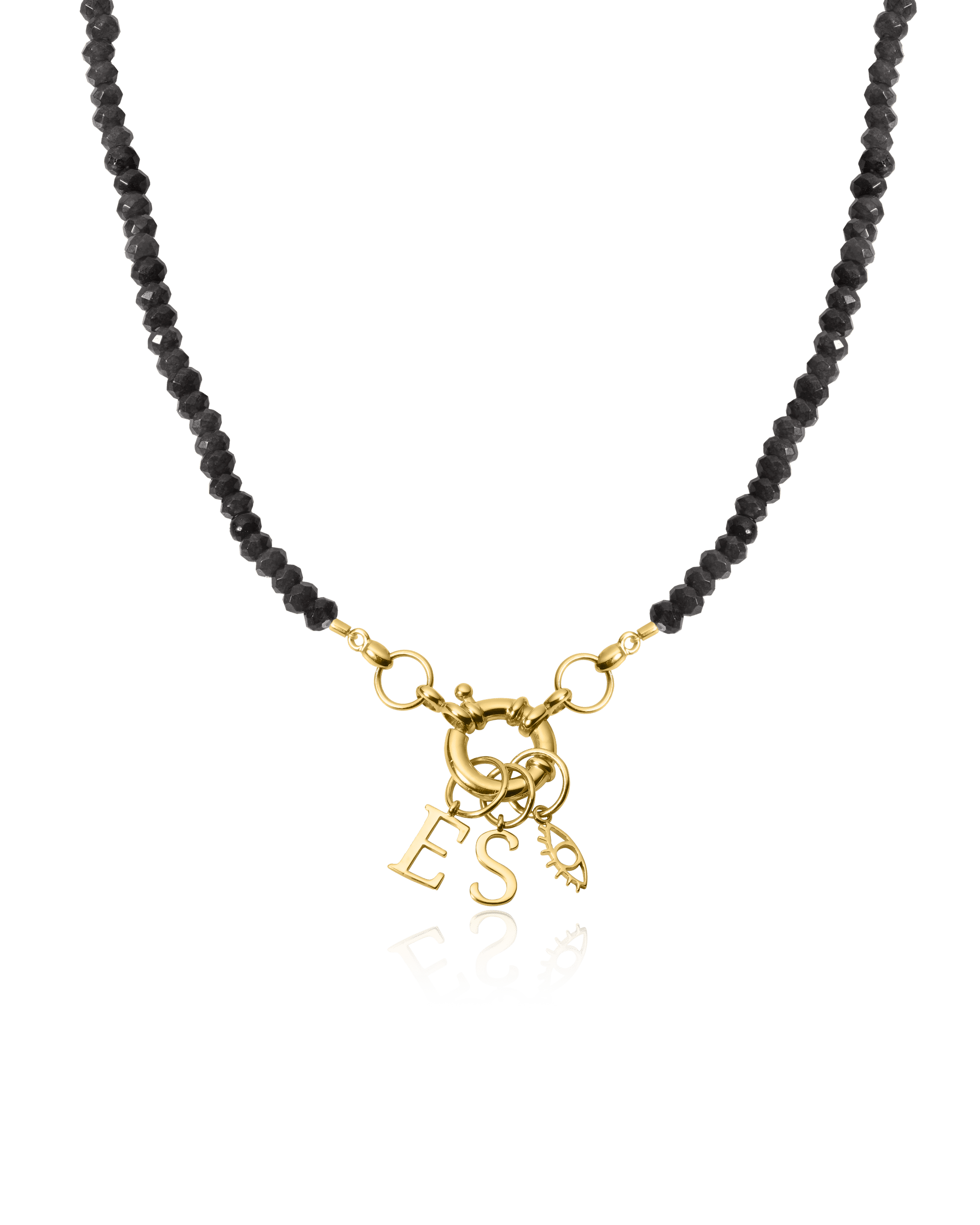 Heart Charm Lock Necklace - Gold Vermeil