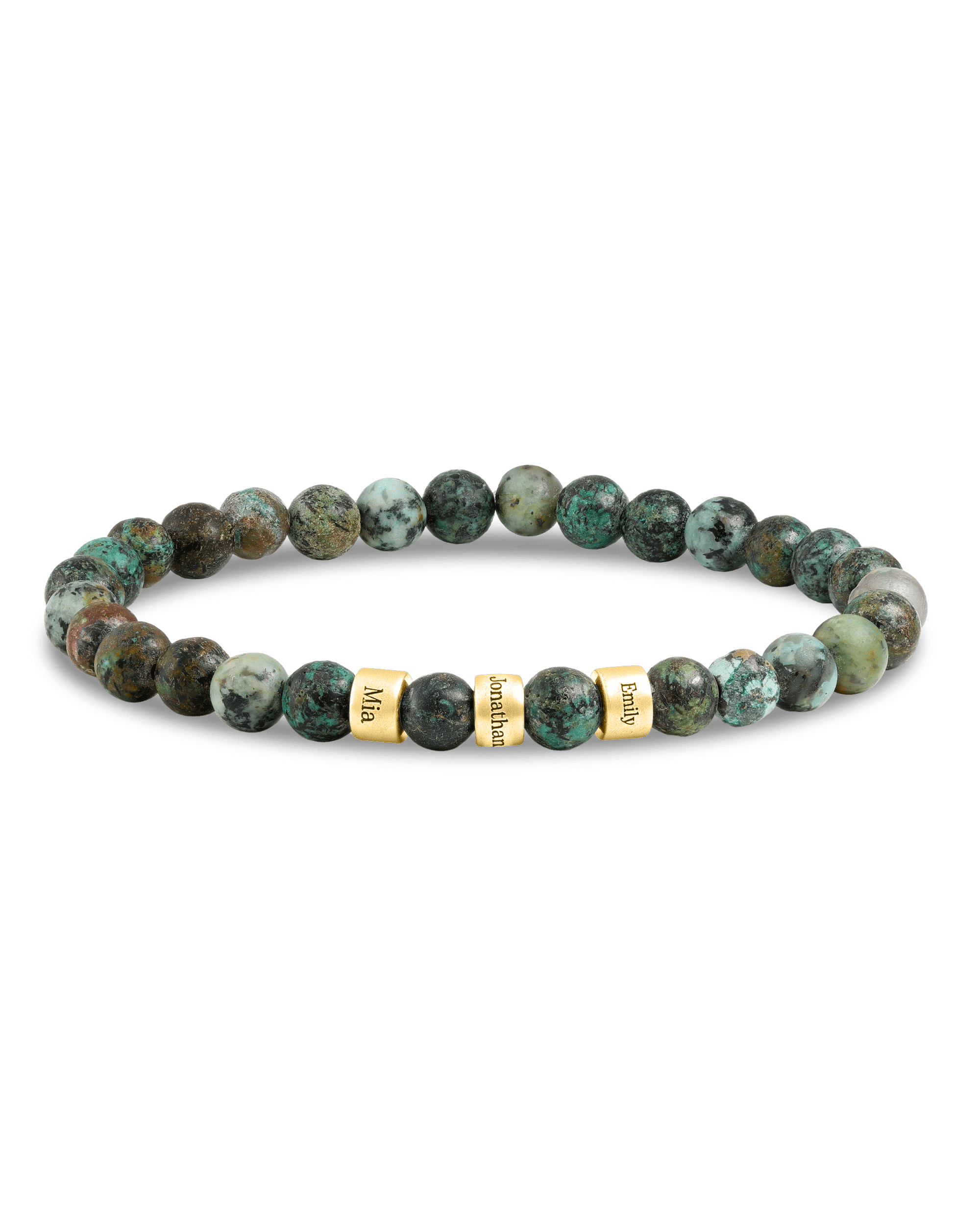 Dad's Legacy Beads Bracelet w/ Black Onyx Stones - 925 Sterling Silver Bracelets magal-dev 
