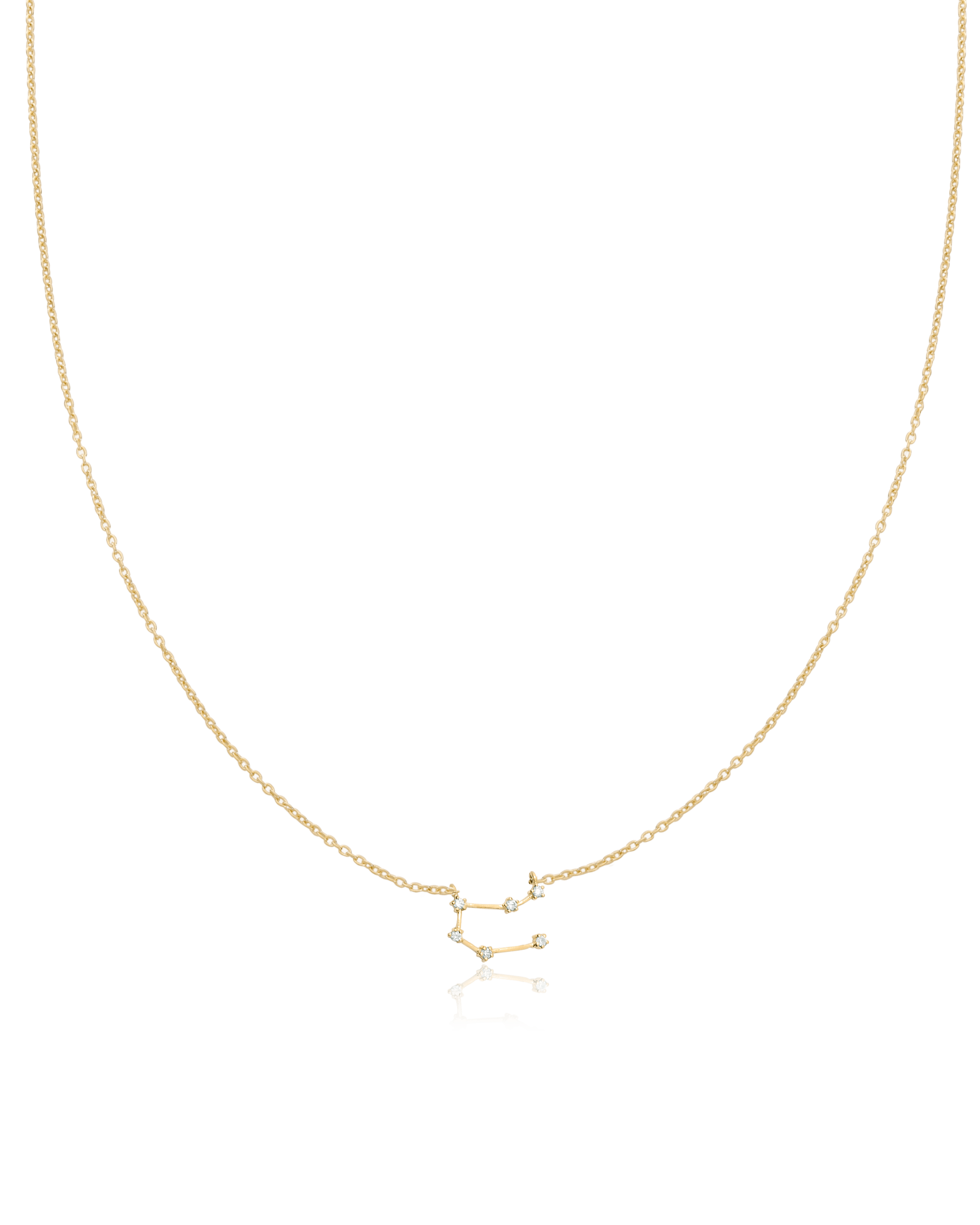 Gemini Constellation Necklace - 18K Gold Vermeil Necklaces magal-dev 16" 