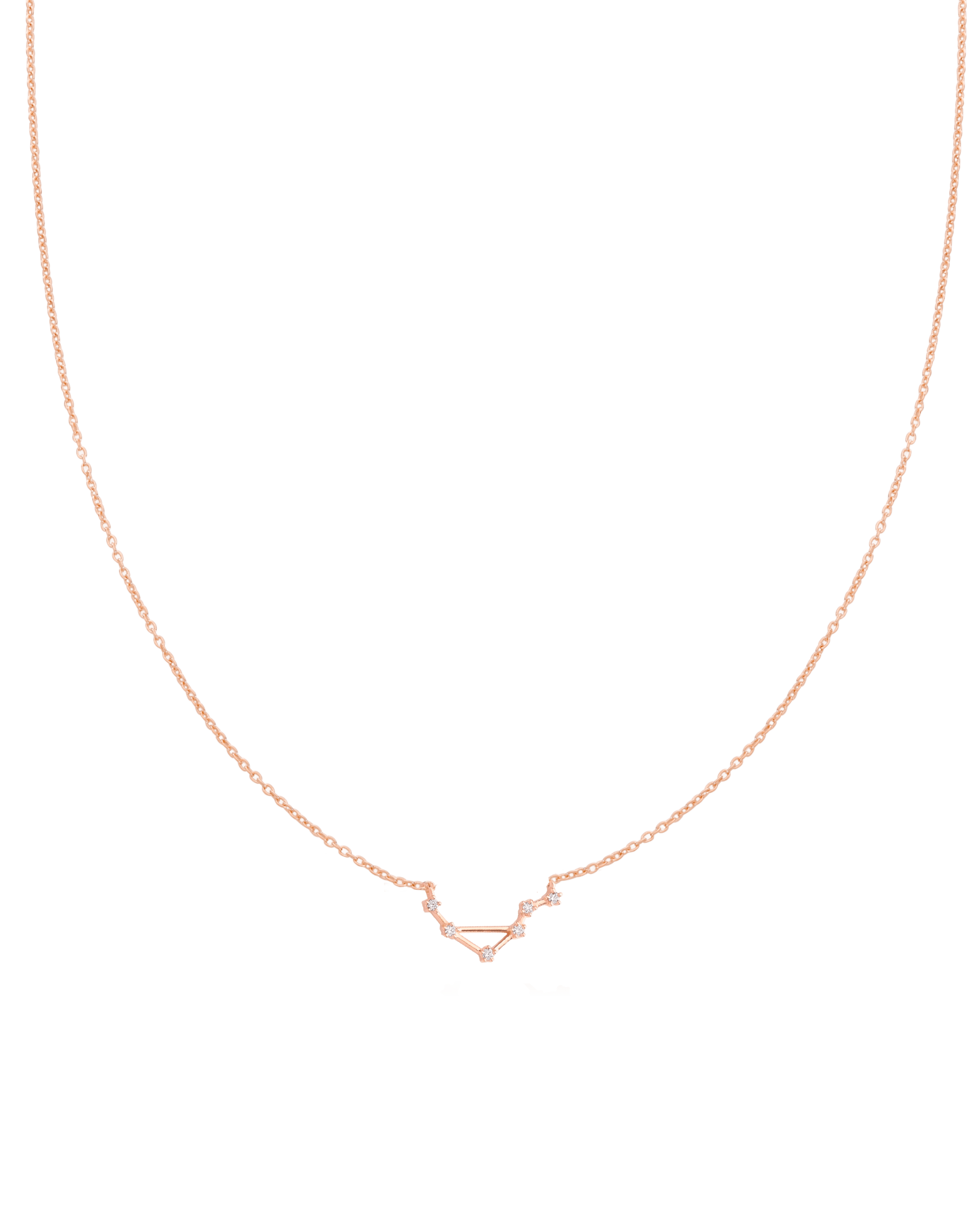 Libra Constellation Necklace - 18K Rose Vermeil Necklaces magal-dev 16" 