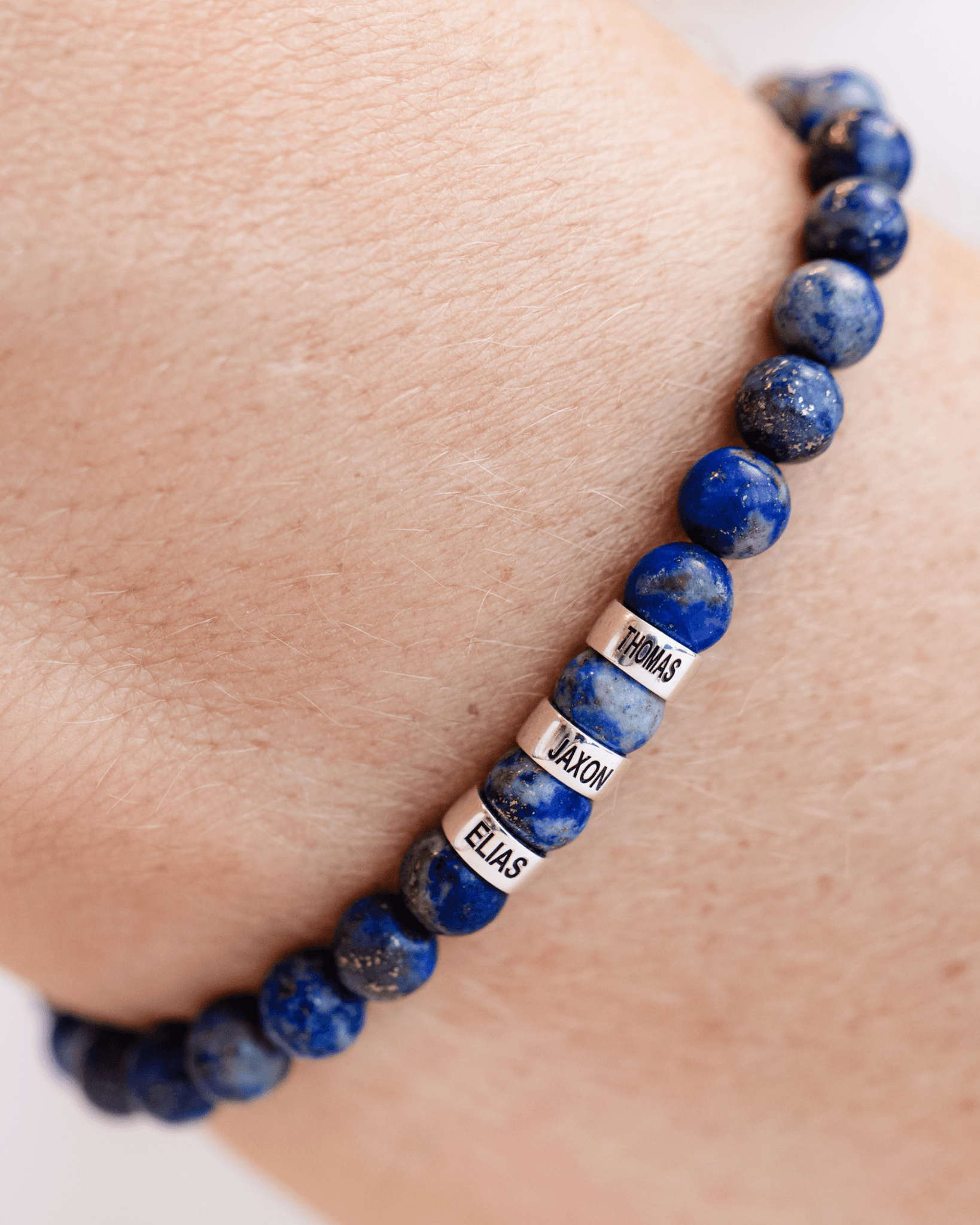 Bracelet de Perles de Lapis-Lazuli Bleu - Or Jaune 14 carats Bracelets magal-dev 
