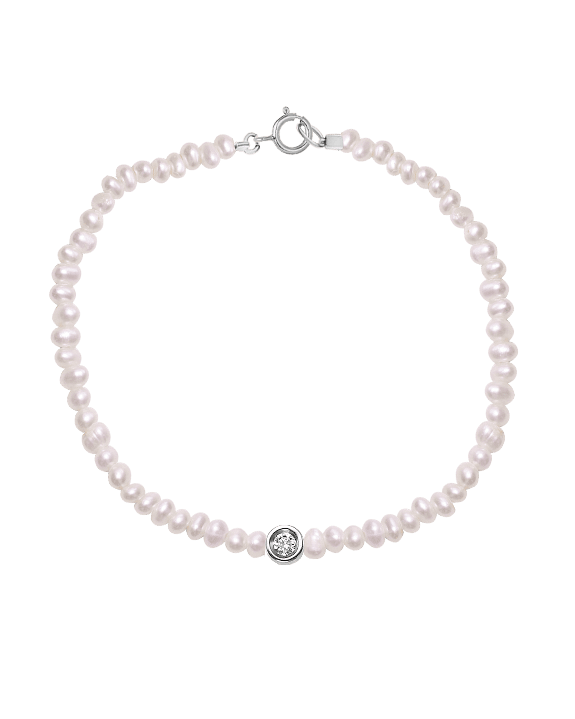 Bracelet Perles & Diamant Naturelles - Or Rose 14 carats Bracelets magal-dev 