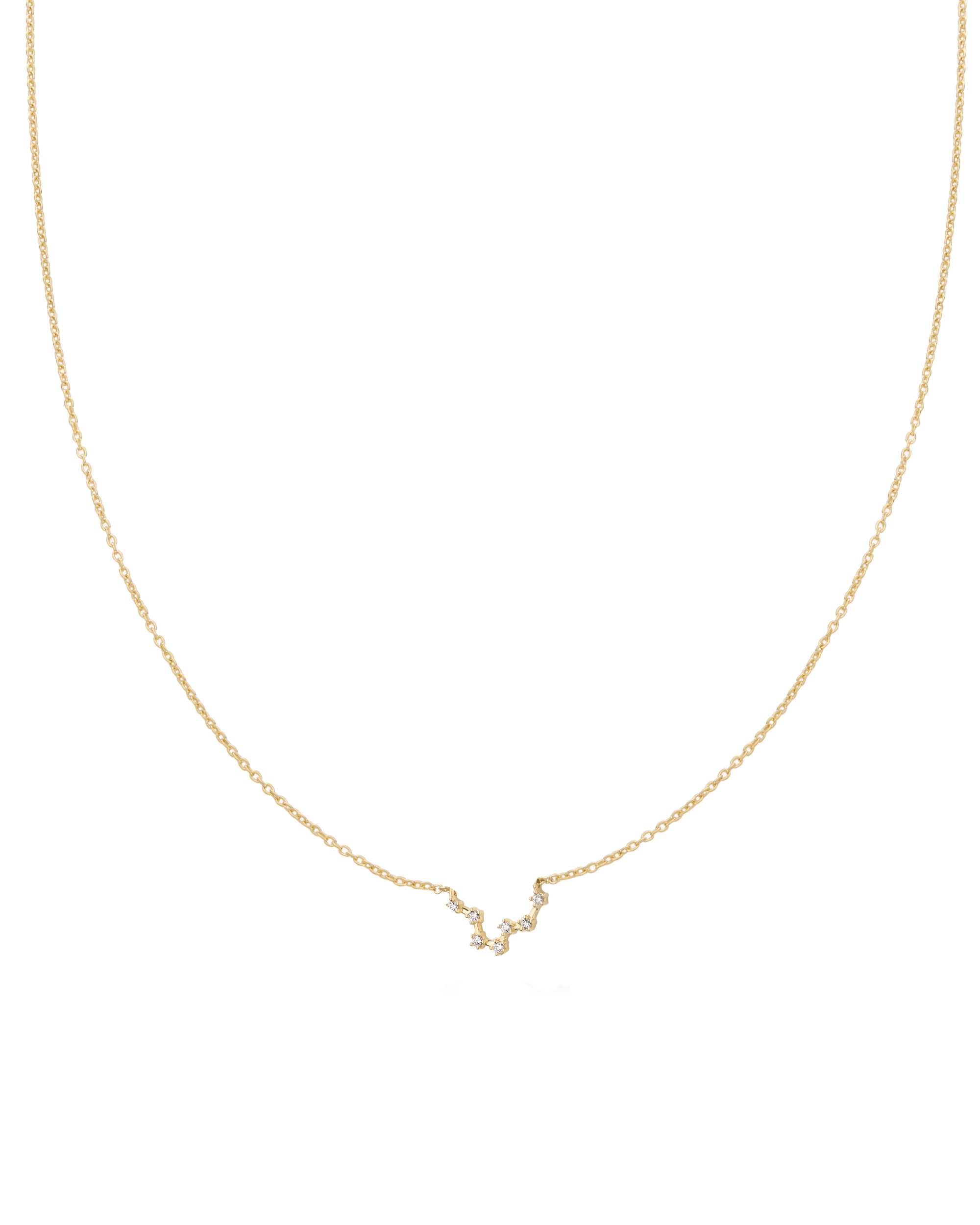 Pisces Constellation Necklace - 18K Gold Vermeil Necklaces magal-dev 16" 