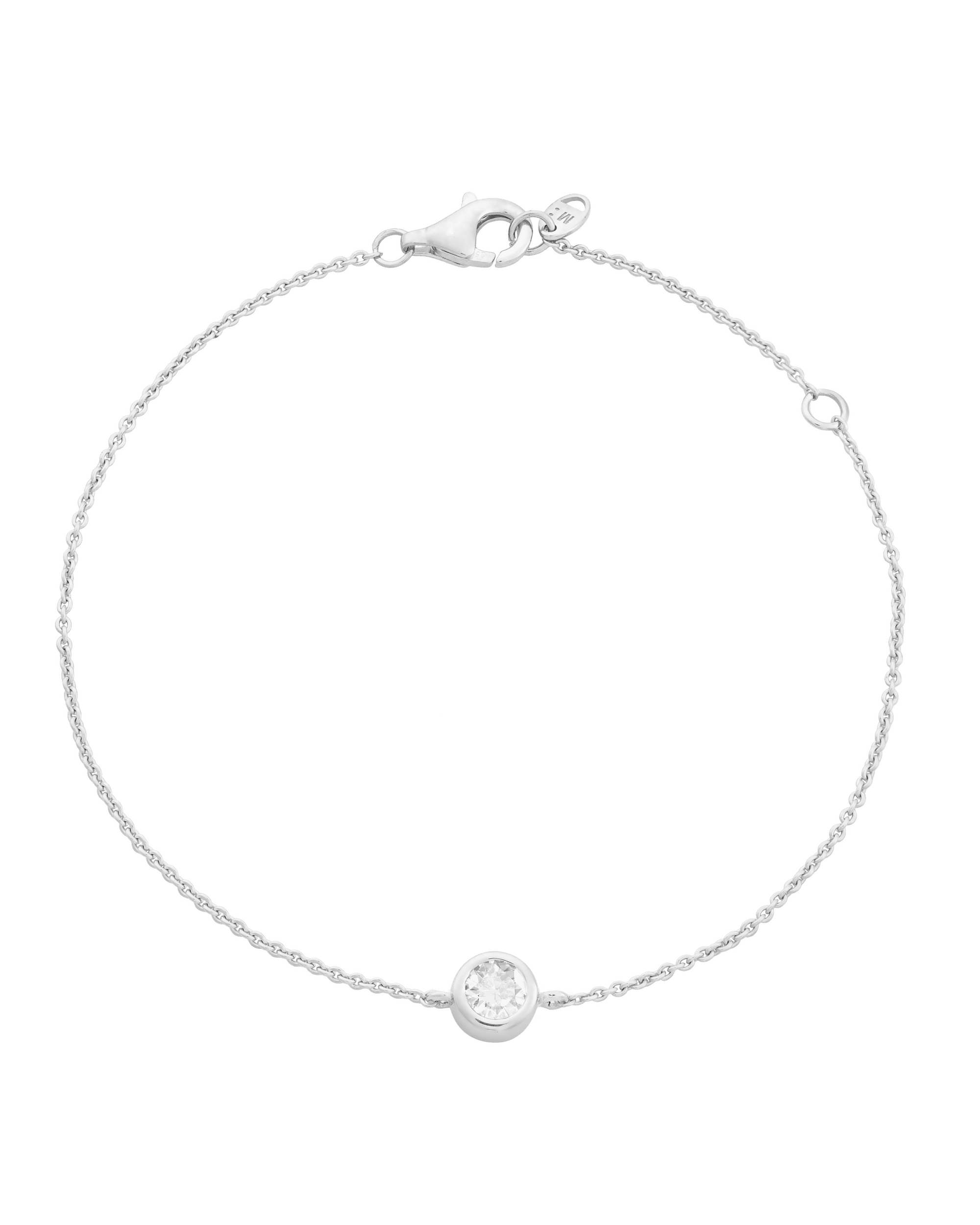 Bracelet Diamant Rond Solitaire - Or Jaune Plaqué 18 carats Bracelets magal-dev 