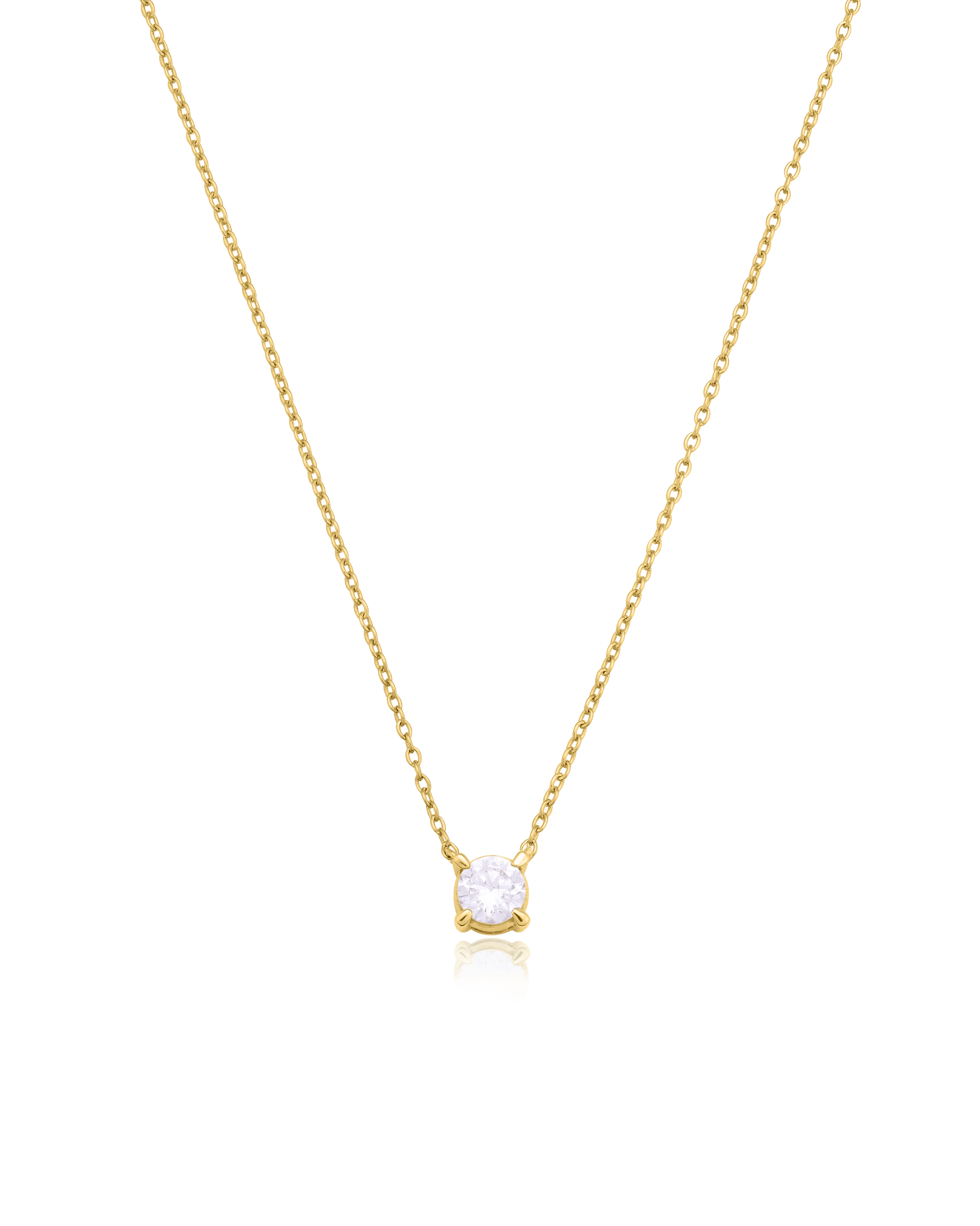 Collier Diamant Rond Solitaire