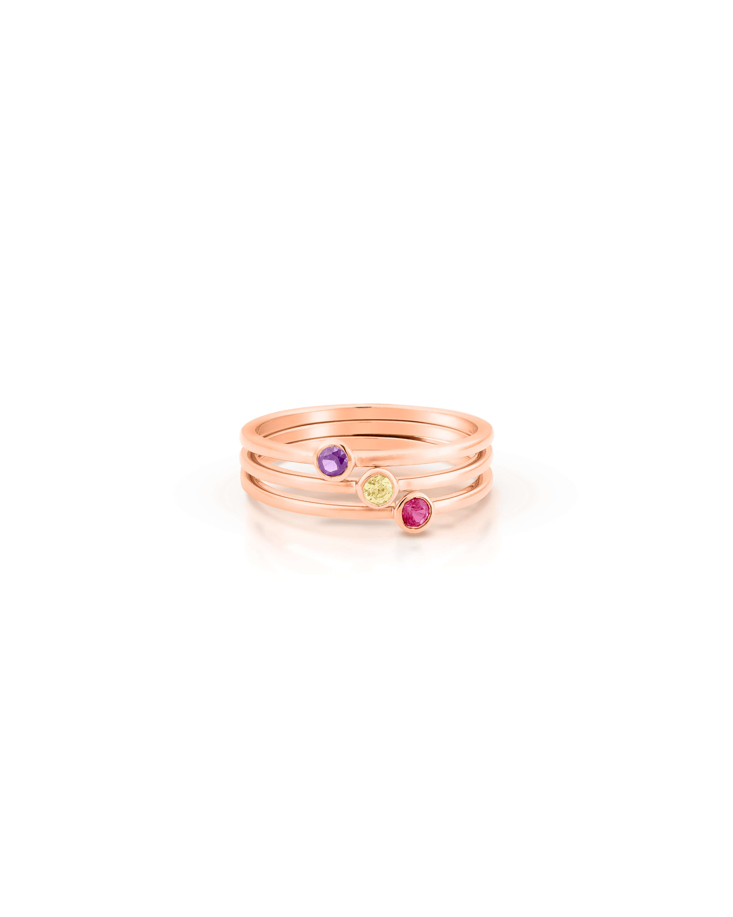 Solo Birthstone Ring - 18K Gold Vermeil Rings magal-dev 