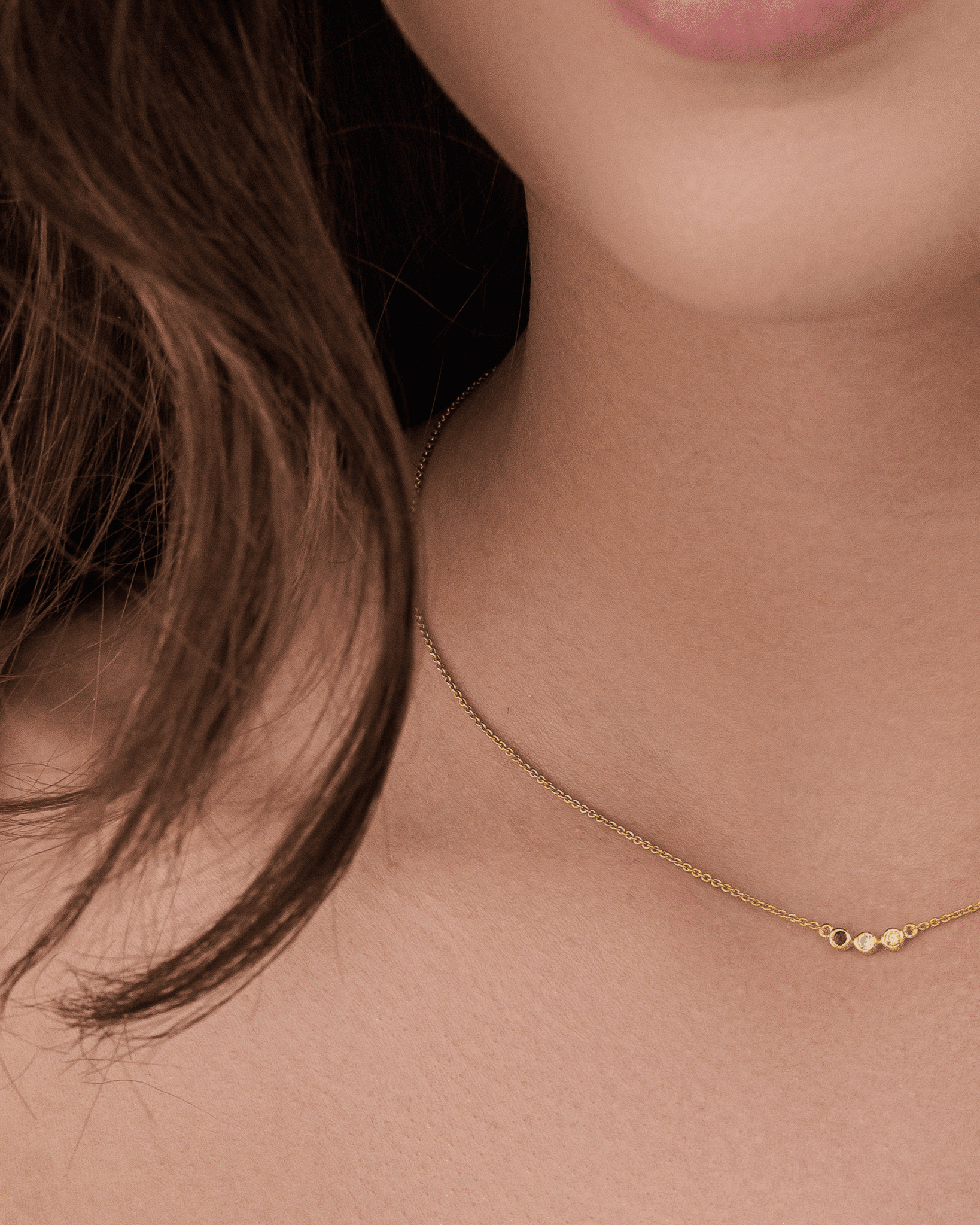 Collier Pierres de Naissance - Or Blanc 14 carats Necklaces Gold Vermeil 