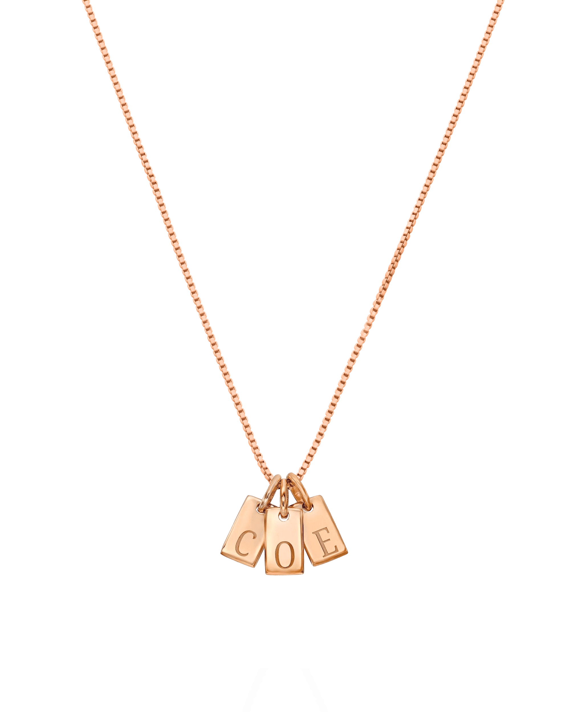 Collier Mini Plaque Initiale(s) - Or Jaune Plaqué 18 carats Necklaces Gold Vermeil 