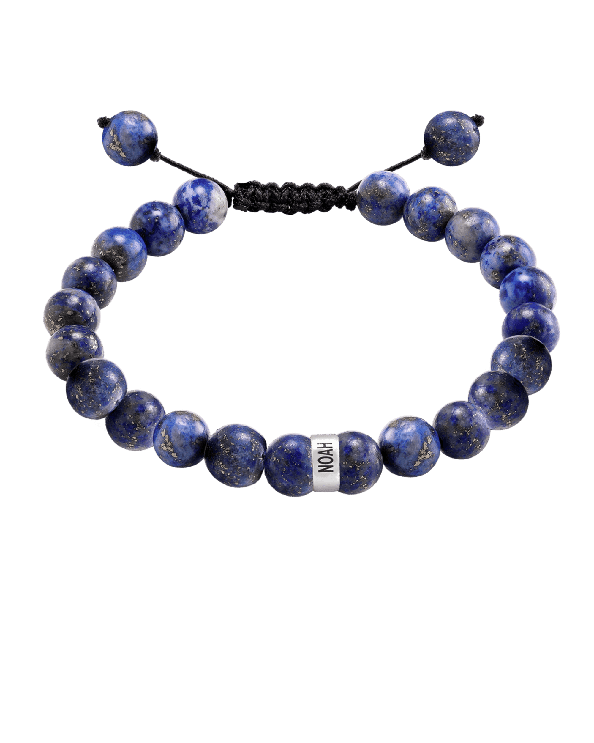 Bracelet de Perles de Lapis-Lazuli Bleu - Argent 925 Bracelets magal-dev 1 Lien 