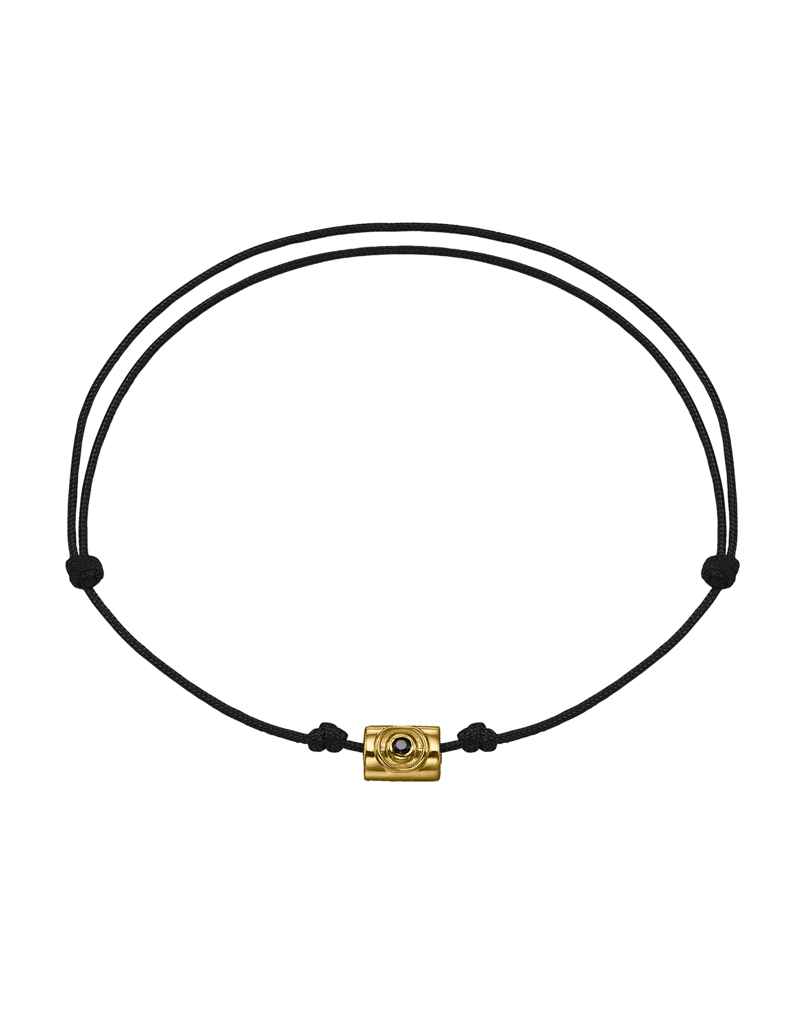 Bracelet Santorin Contre le Mauvais oeil - Or Jaune 14 carats Bracelets magal-dev Noir 
