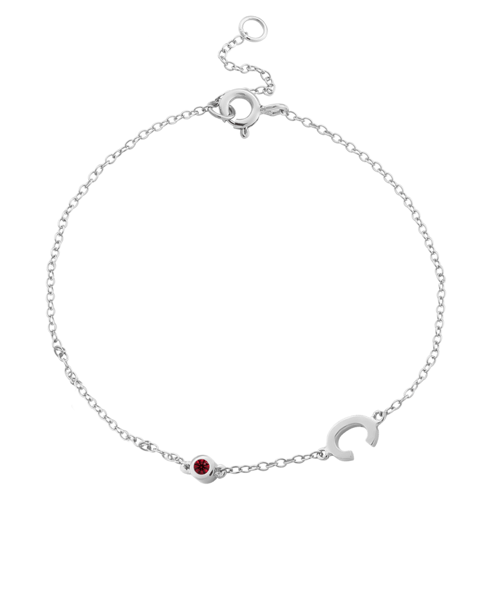 Bracelet Initiale(s) Pierres Précieuses - Or Rose Plaqué 18 carats Bracelets magal-dev 