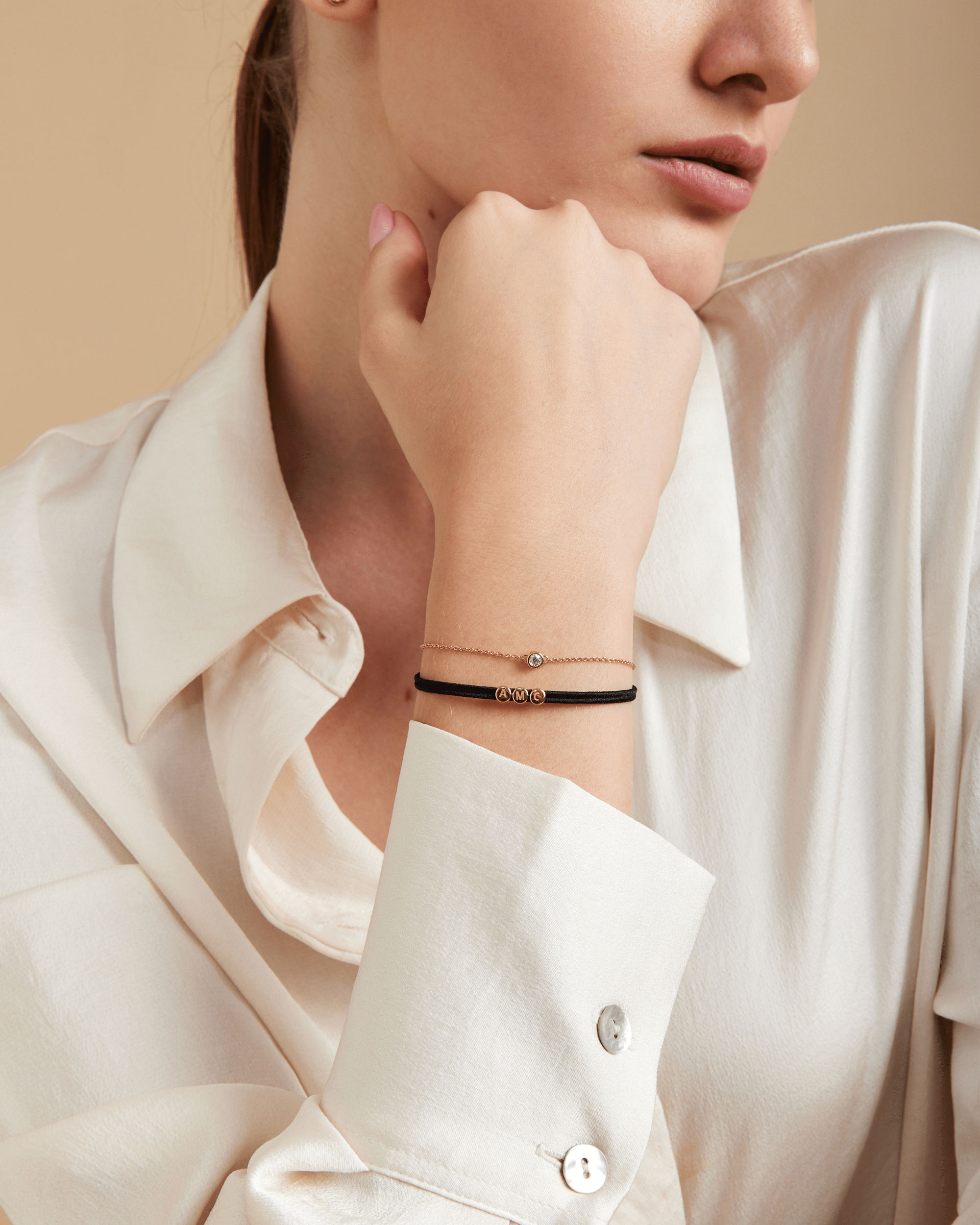 Metro Cord Bracelet - 18K Rose Vermeil Bracelets magal-dev 