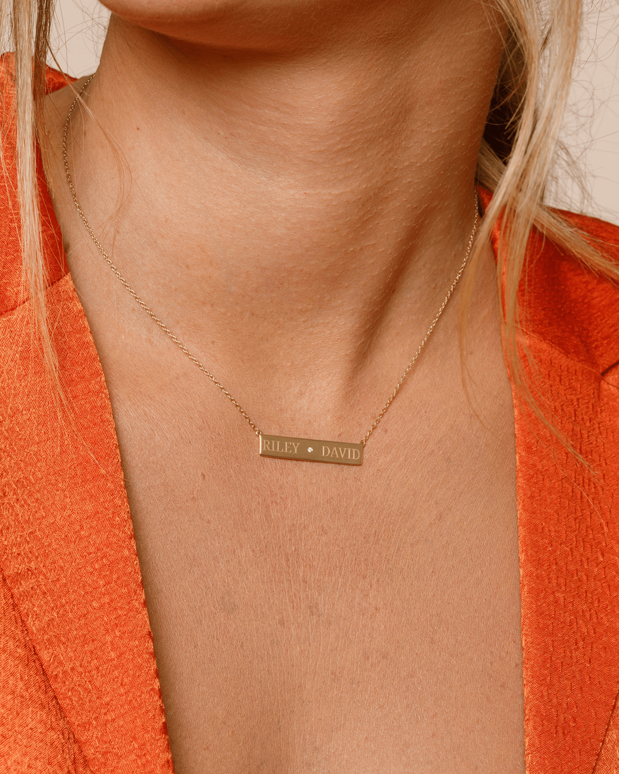 Just The Two Of Us Necklace - 14K White Gold Necklaces magal-dev 