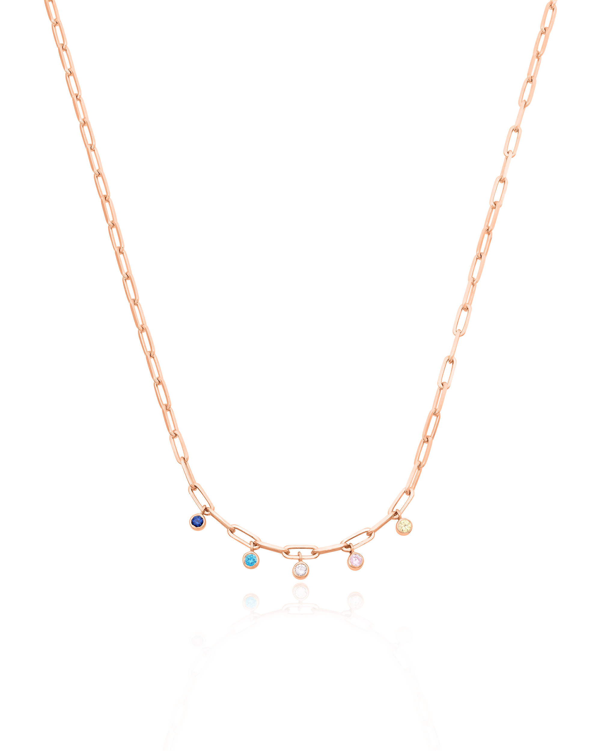 Bermuda Birthstone Necklace - 18K Gold Vermeil Necklaces magal-dev 