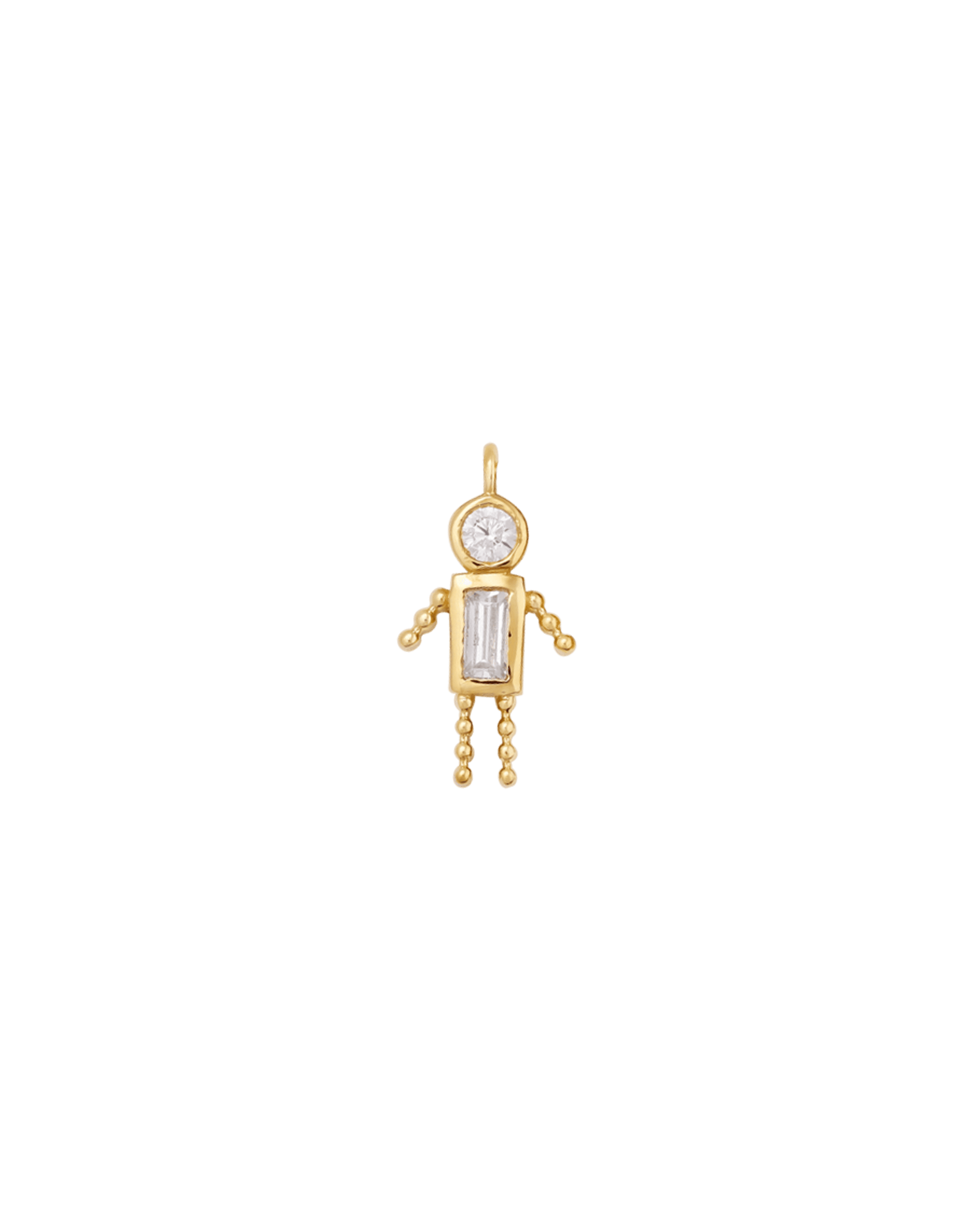 Mini Me Girl Charm - 18K Gold Vermeil Charm magal-dev 