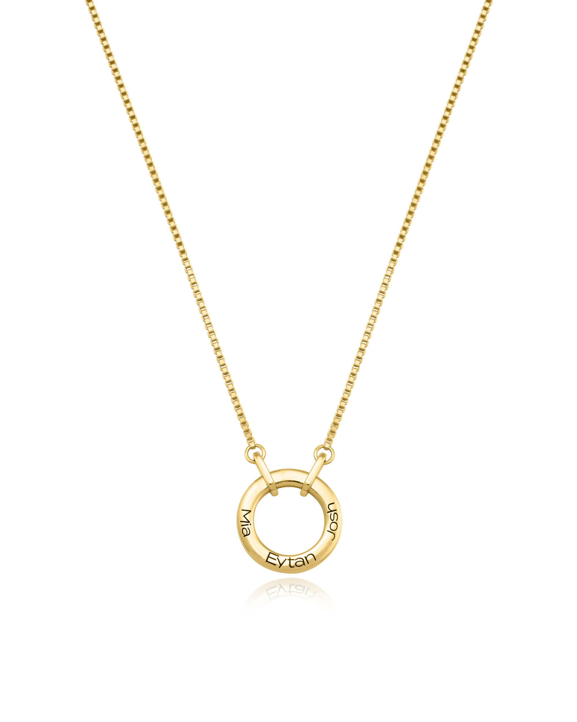 Family Circle Necklace - 18K Rose Vermeil Necklaces magal-dev 