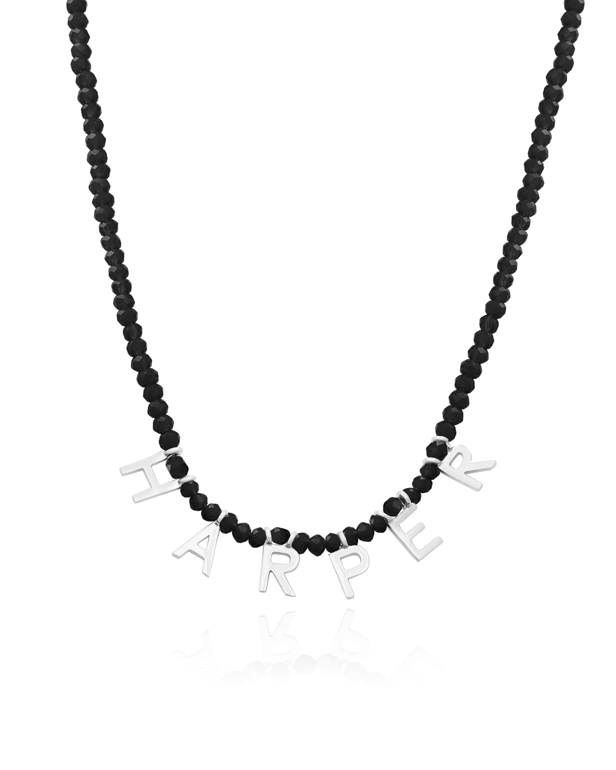 Gemstone & Initial Necklace