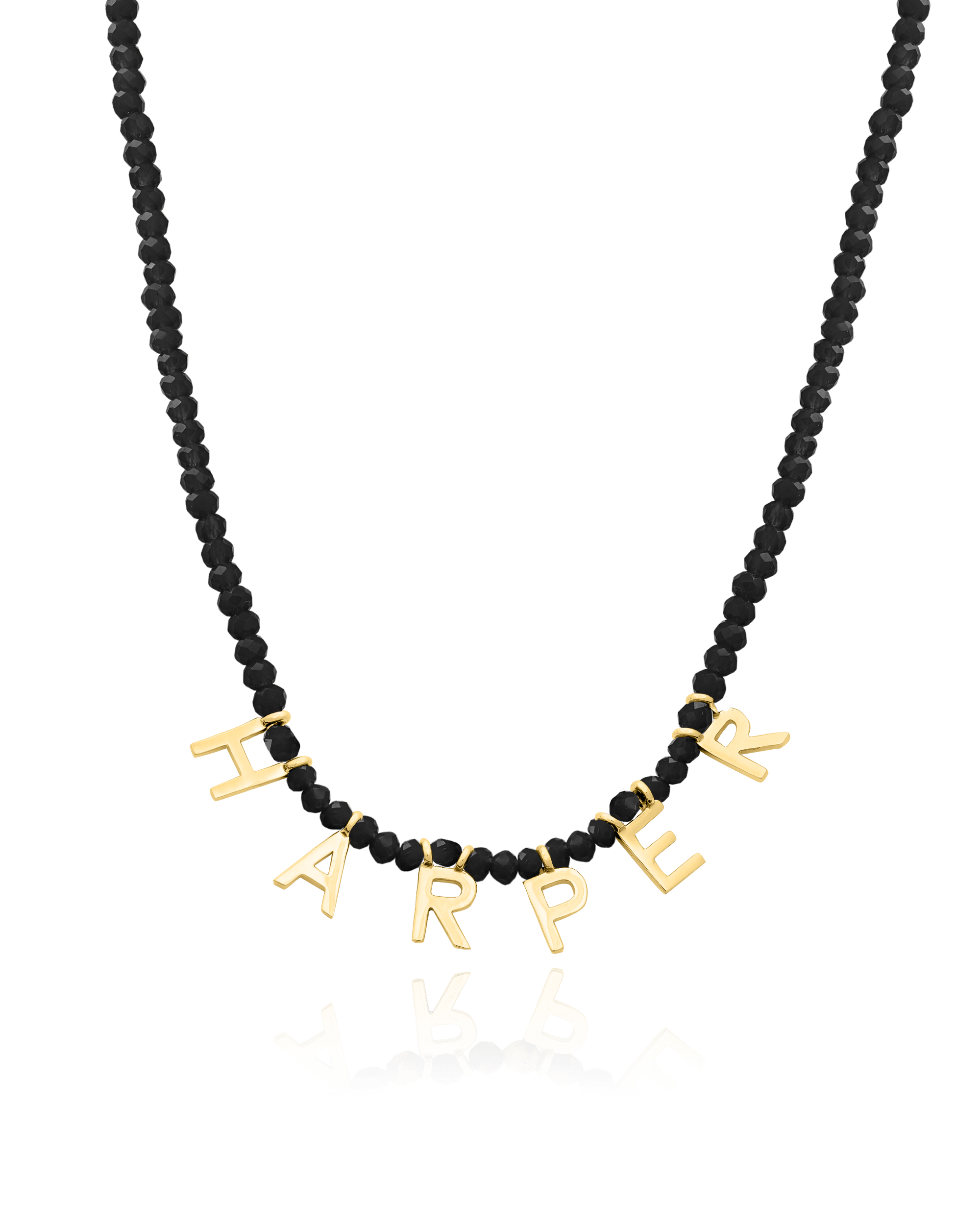 Gemstone & Initial Necklace