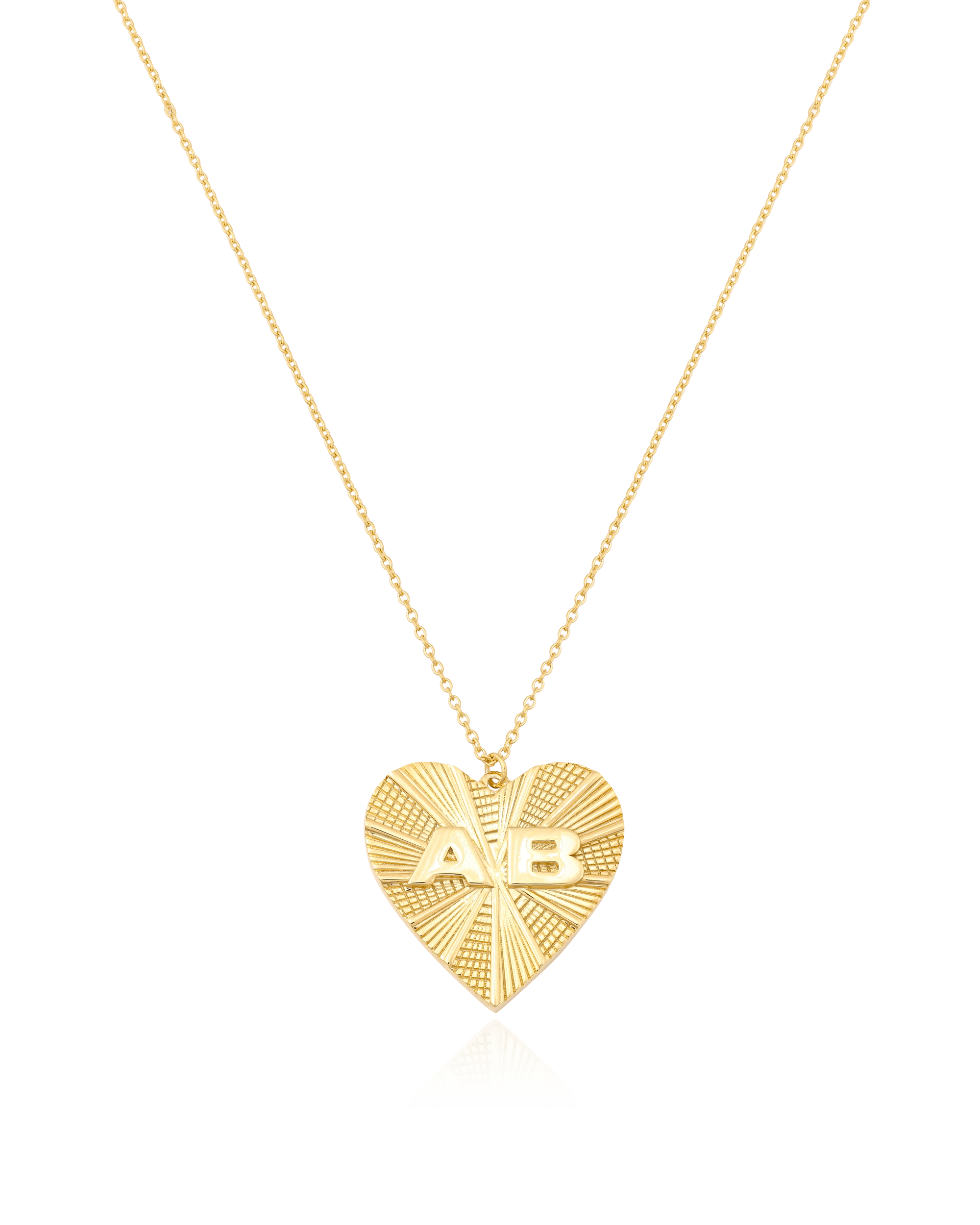 Heart Medallion - 18K Gold Vermeil Necklaces magal-dev 