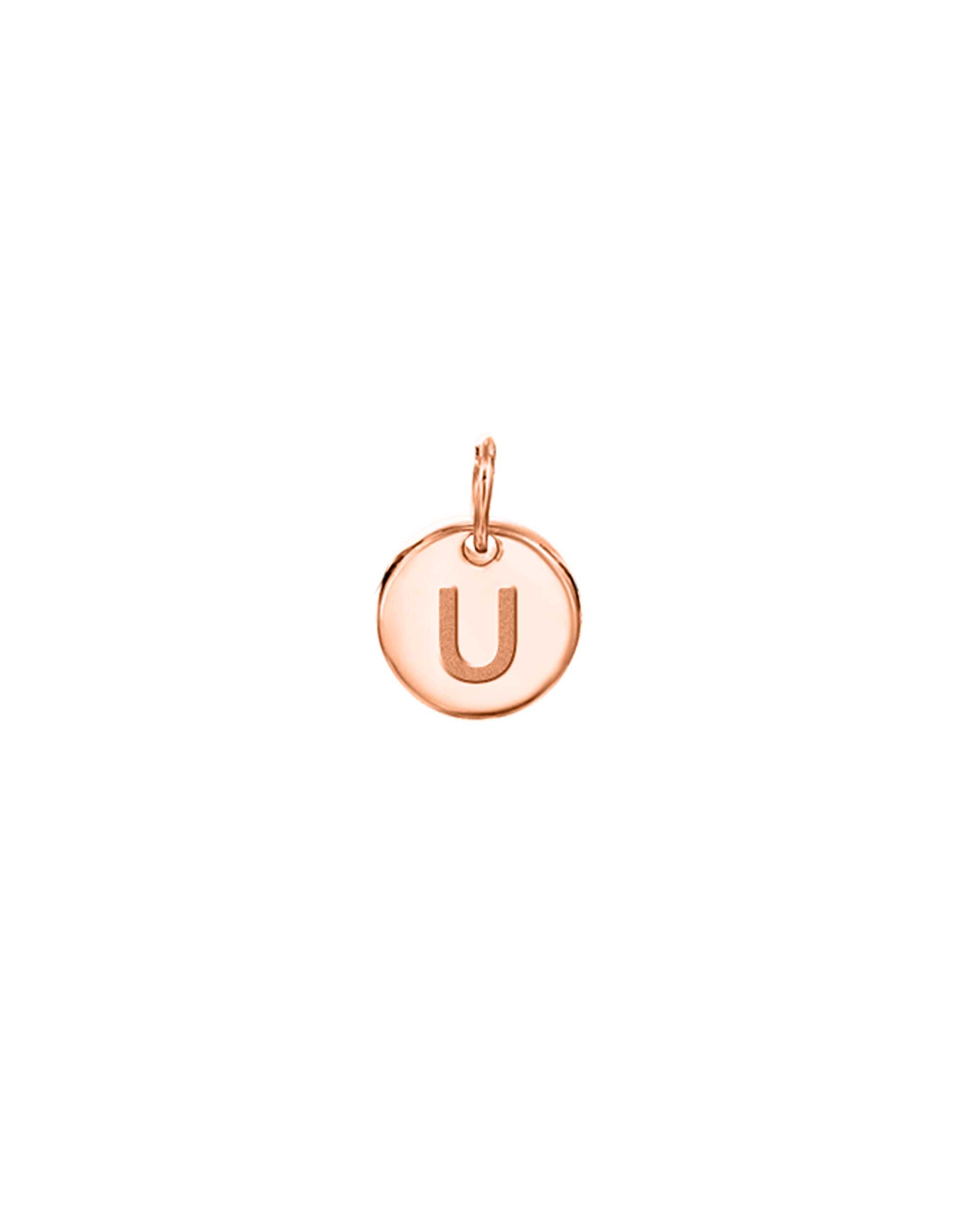 Tiny Initial Charm - 18K Rose Vermeil Charm magal-dev 