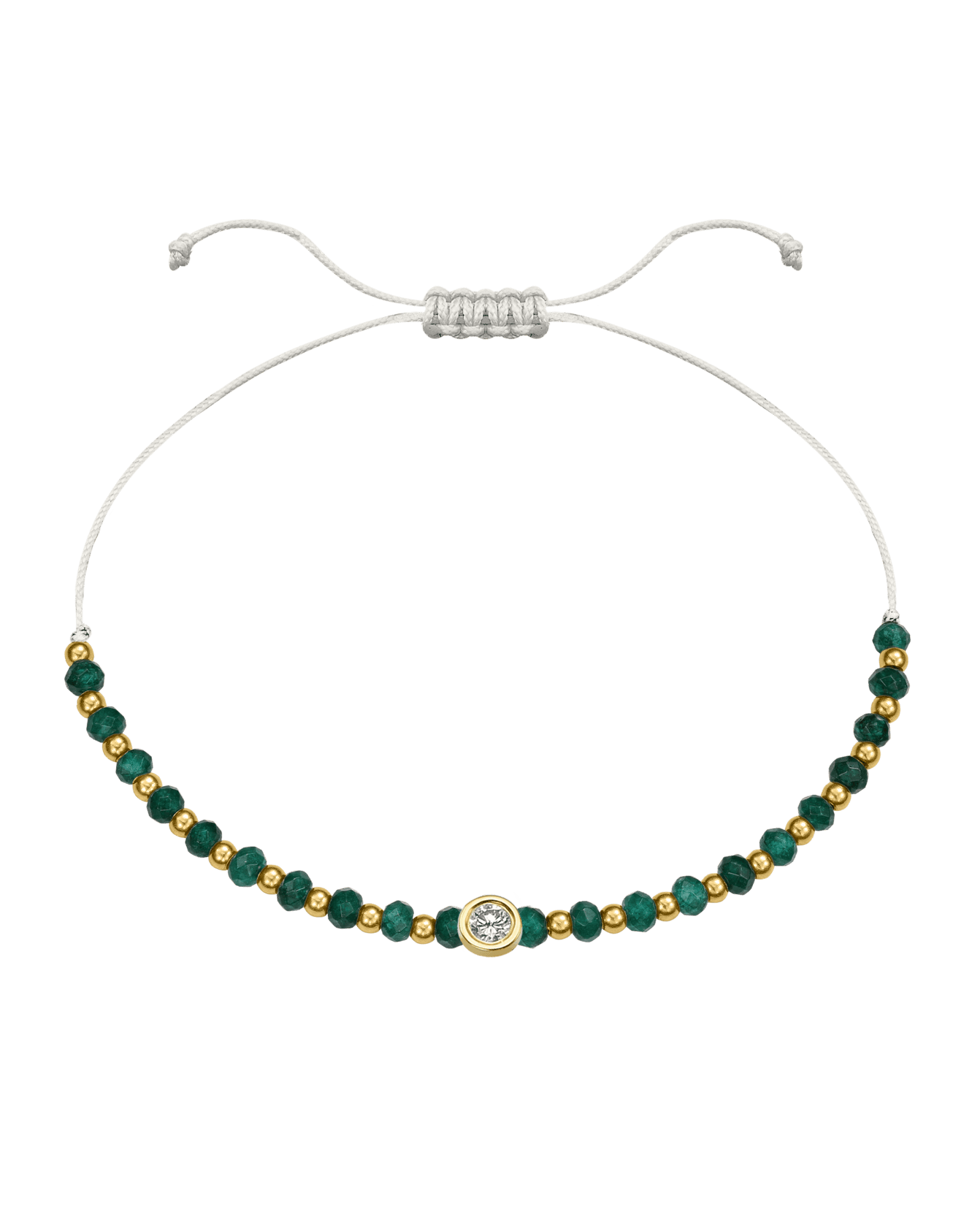Aventurine Gemstone String of Love Bracelet for Luck