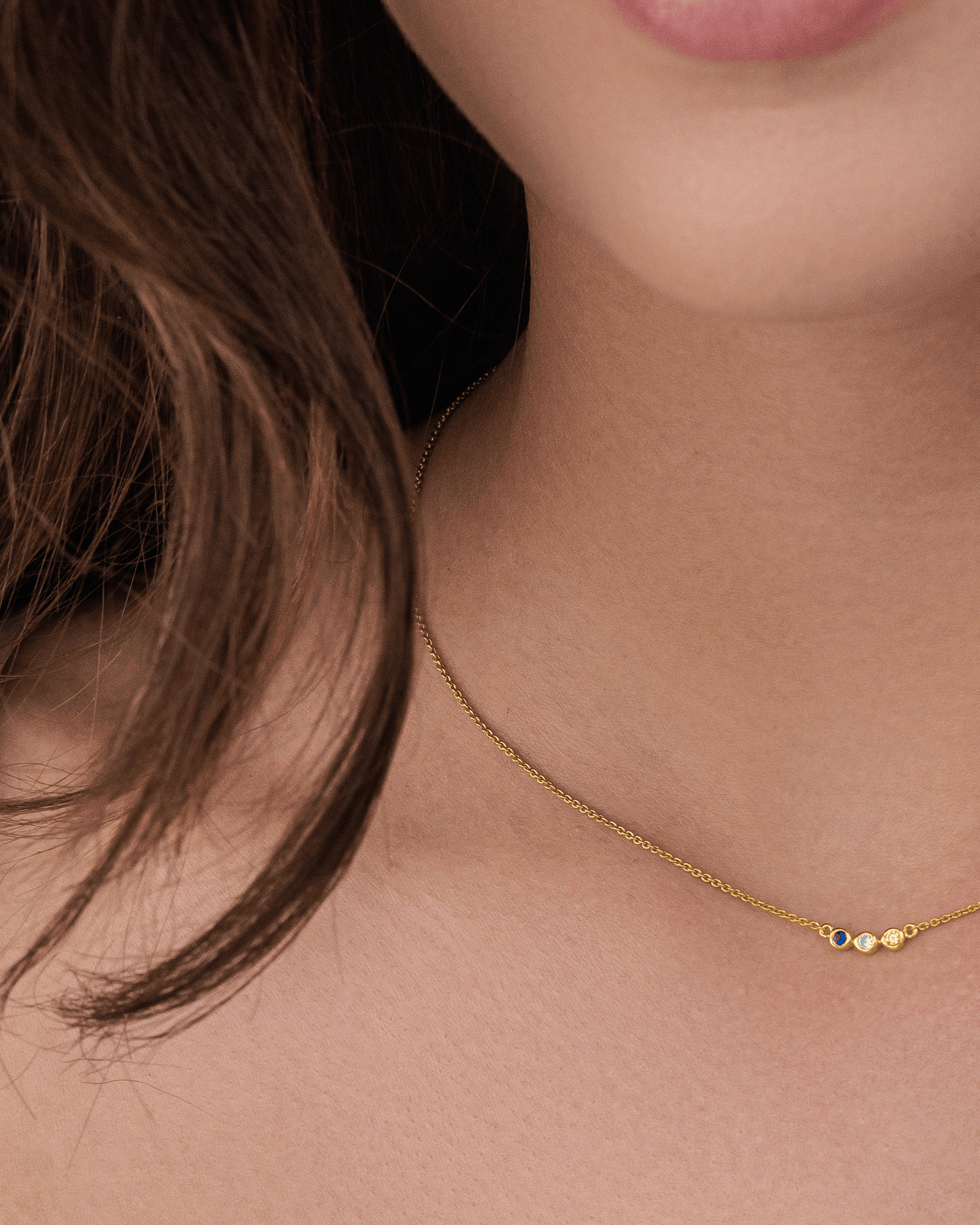 Bauble Birthstone Necklace - 18K Gold Vermeil Necklaces Gold Vermeil 