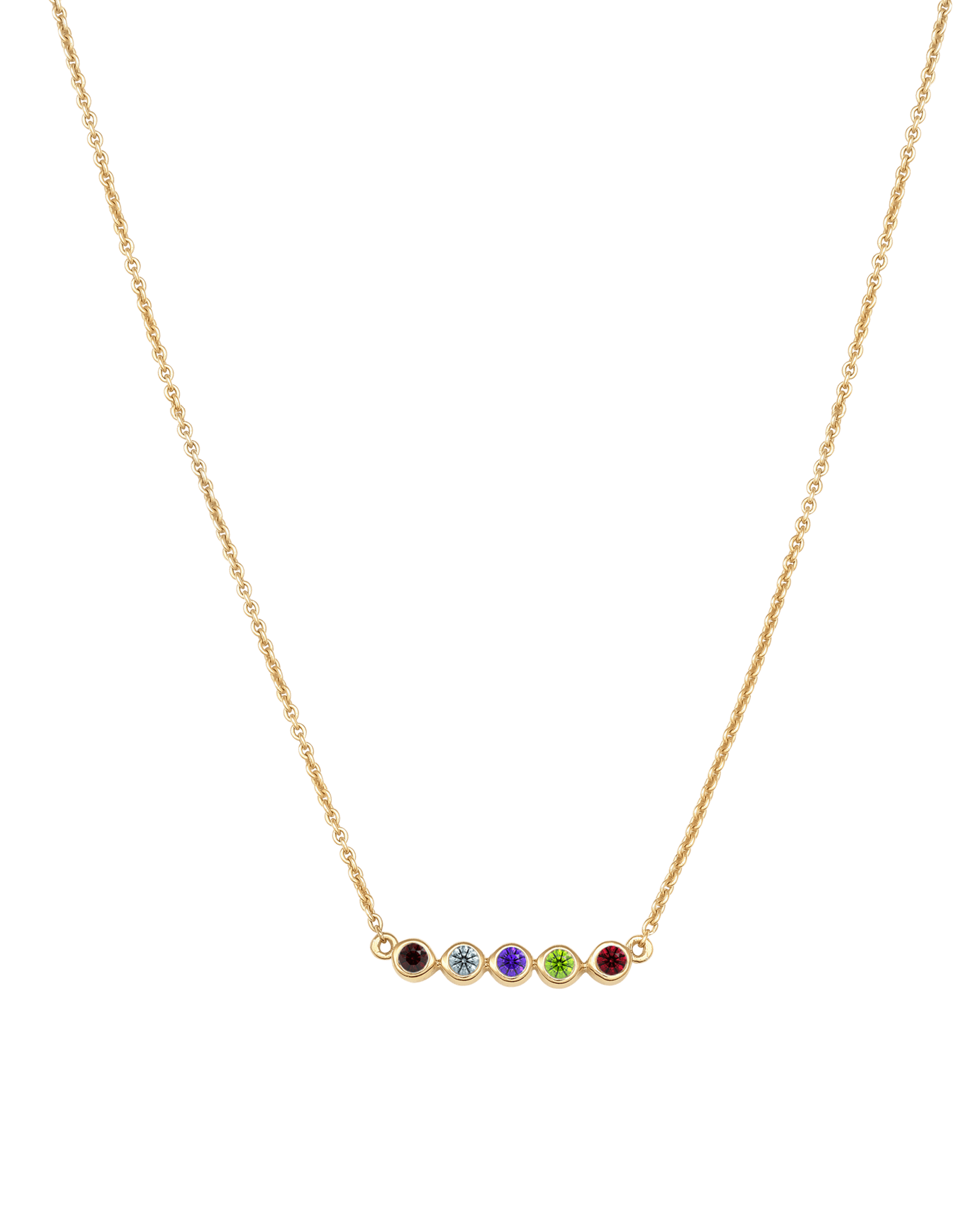 14K Gold Dainty Birthstone Necklace | Vana Chupp Studio