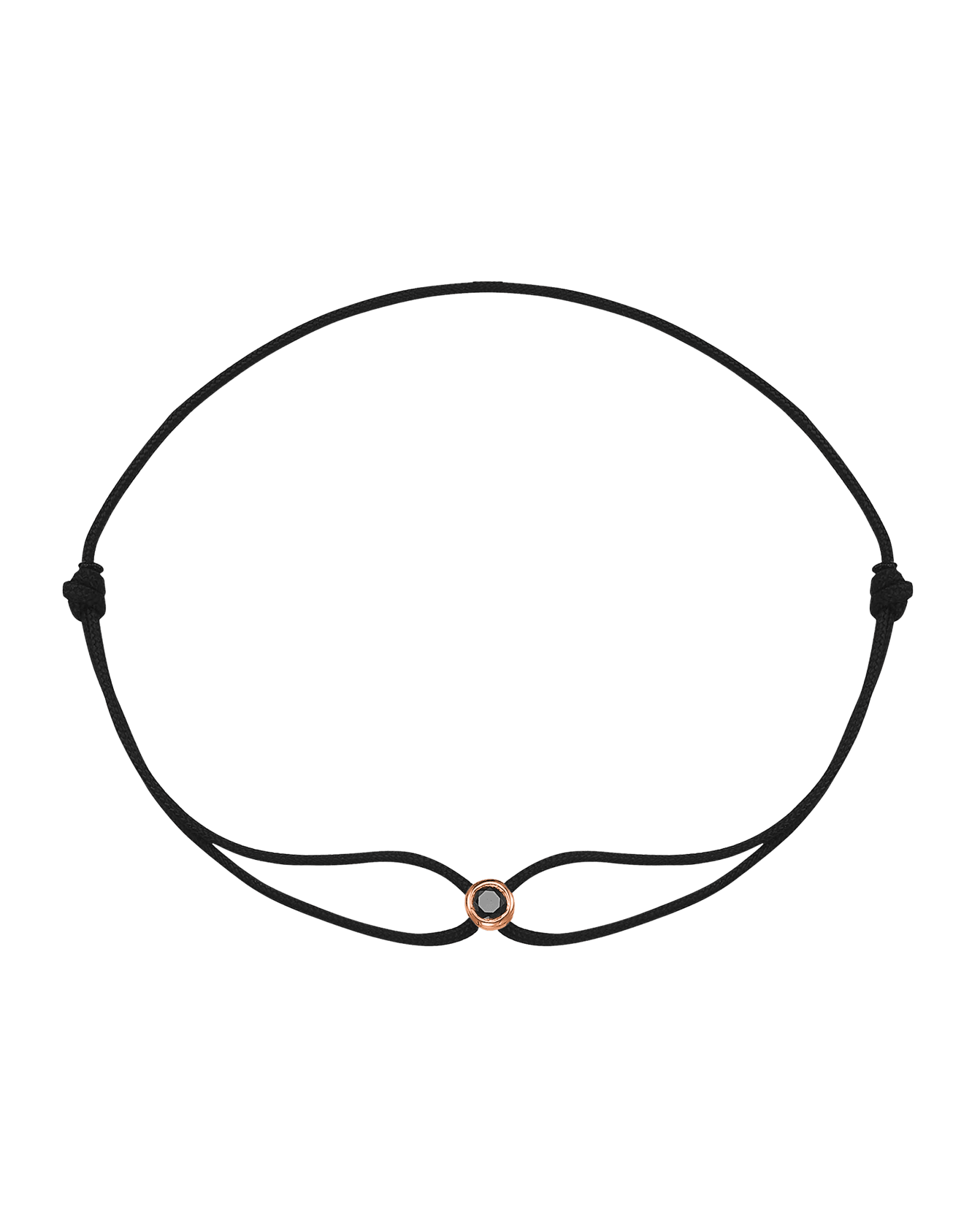 Black Diamond Men’s Edition - 14K Rose Gold Bracelets magal-dev Black 