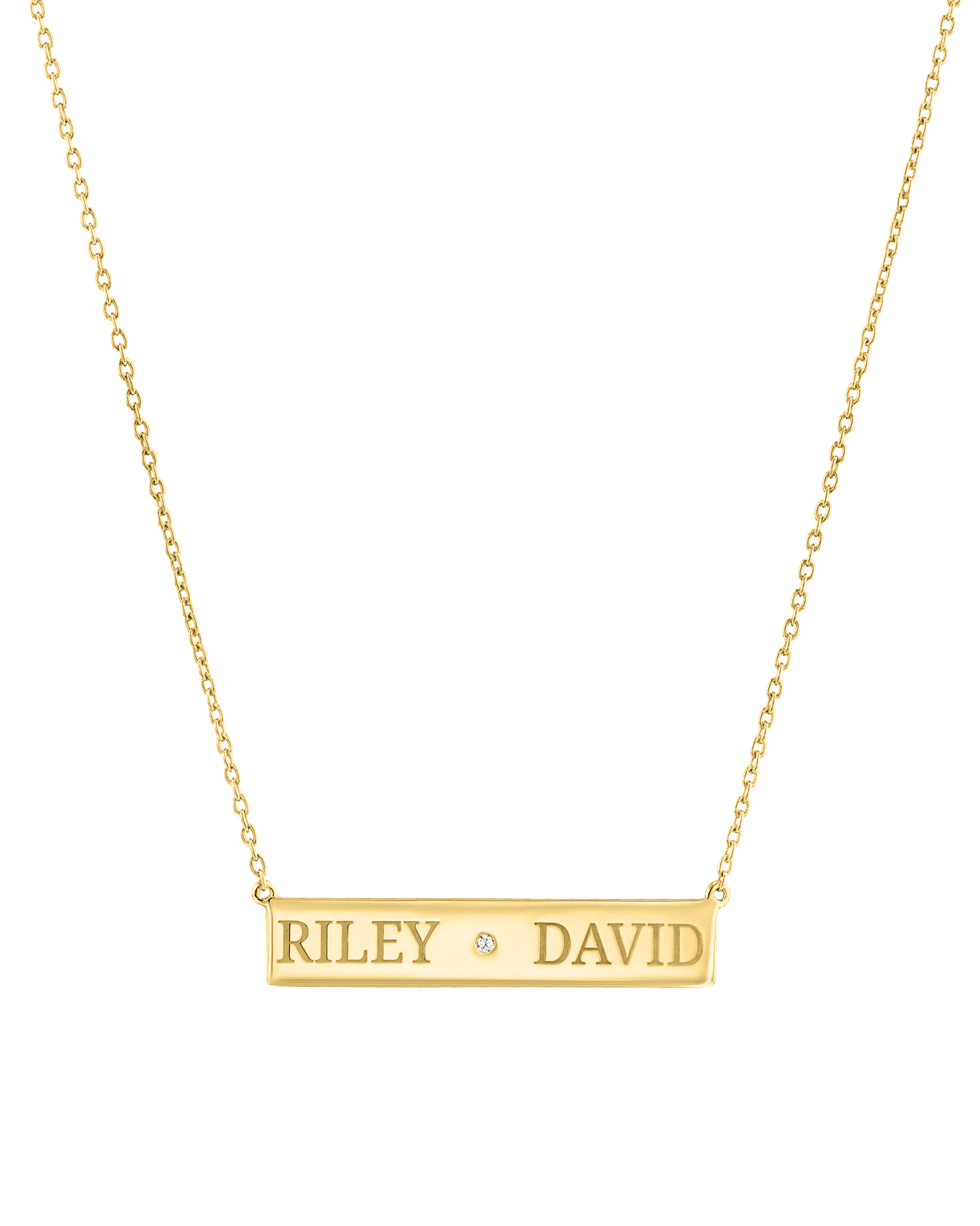 Just The Two Of Us Necklace - 18K Gold Vermeil Necklaces magal-dev 16" 
