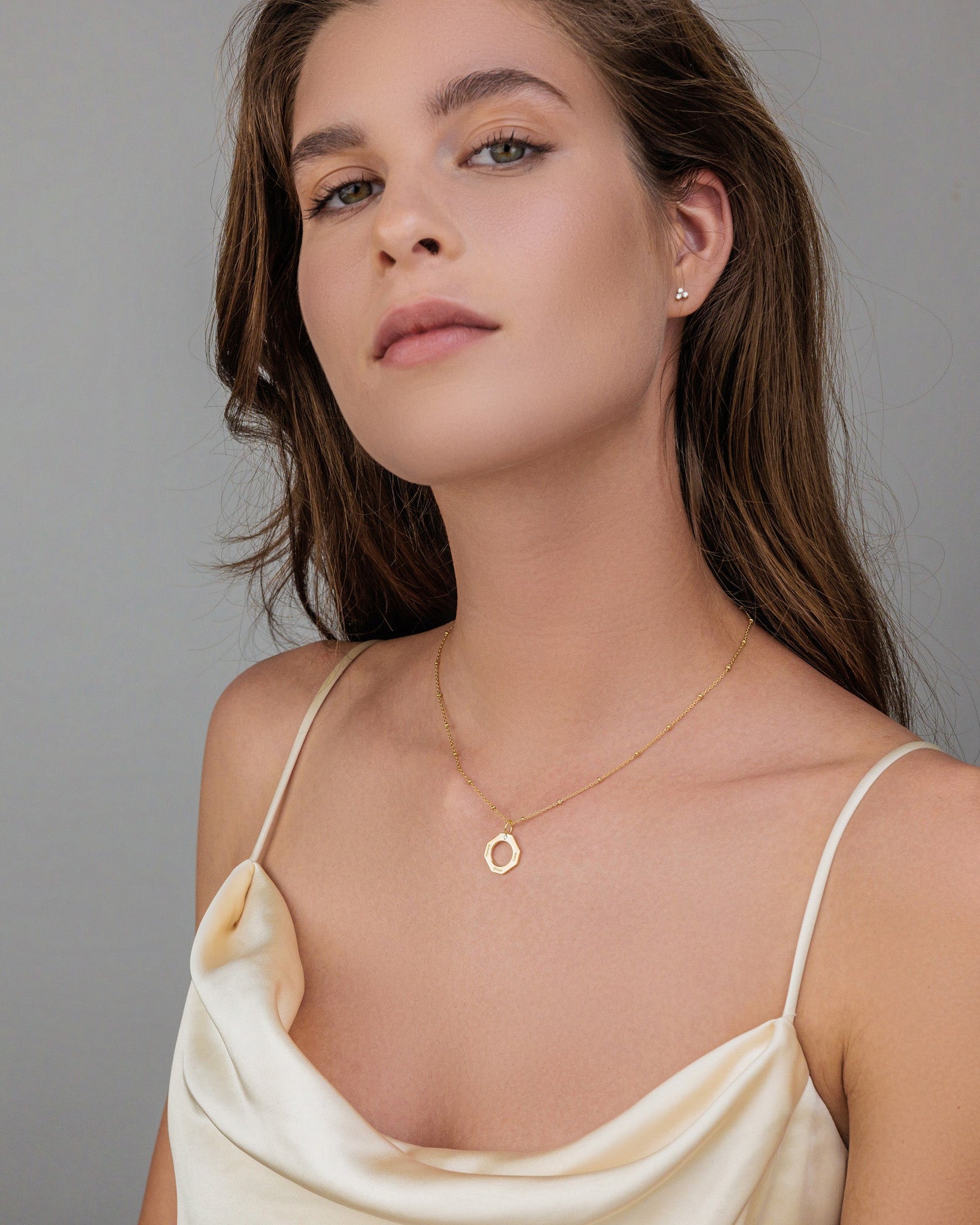 Geo Necklace - 18K Rose Vermeil Necklaces Gold Vermeil 