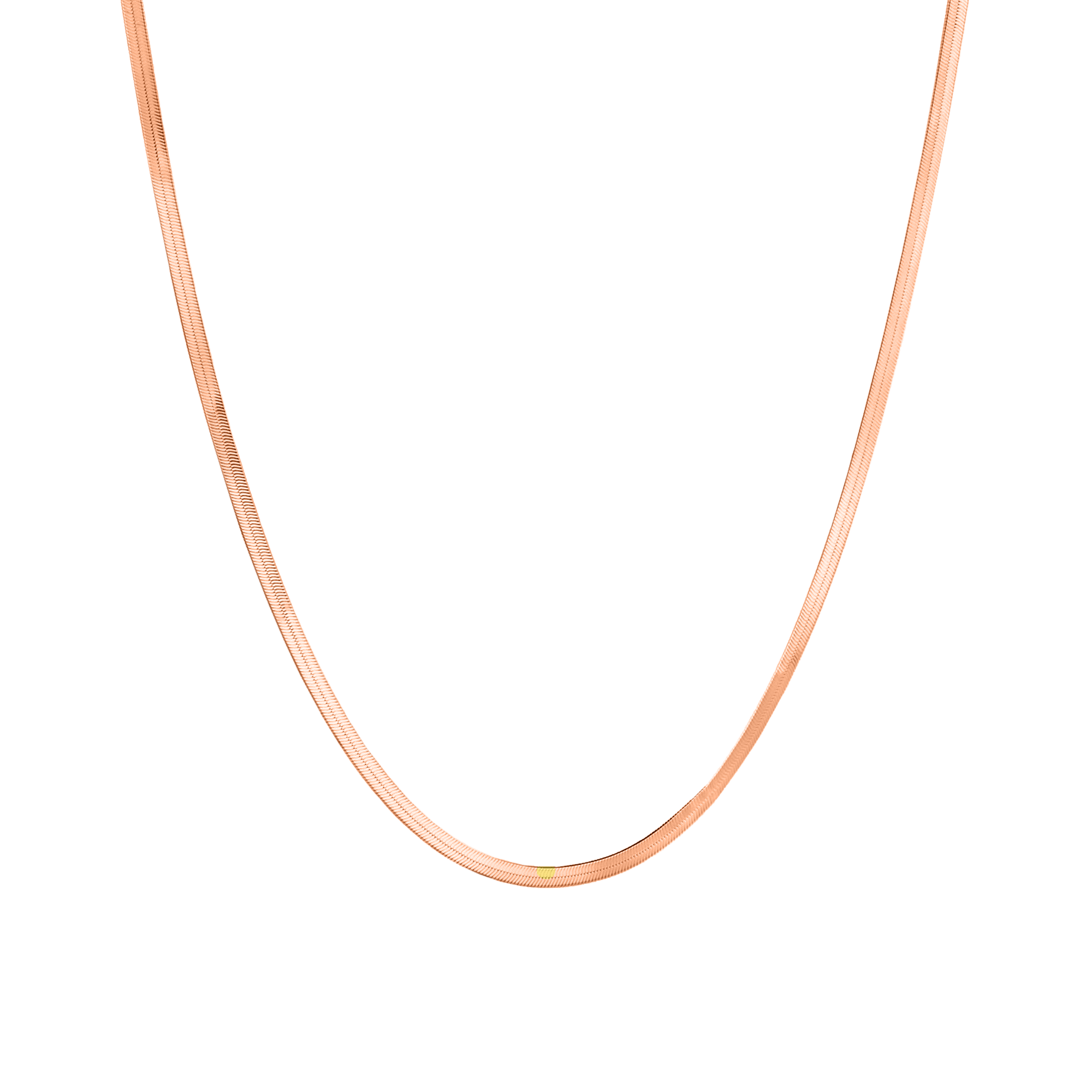 Herringbone Chain Necklace - Gold Vermeil - Engraved Necklace - Gift for Mom - Personalized Necklace - Christmas Gift Ideas